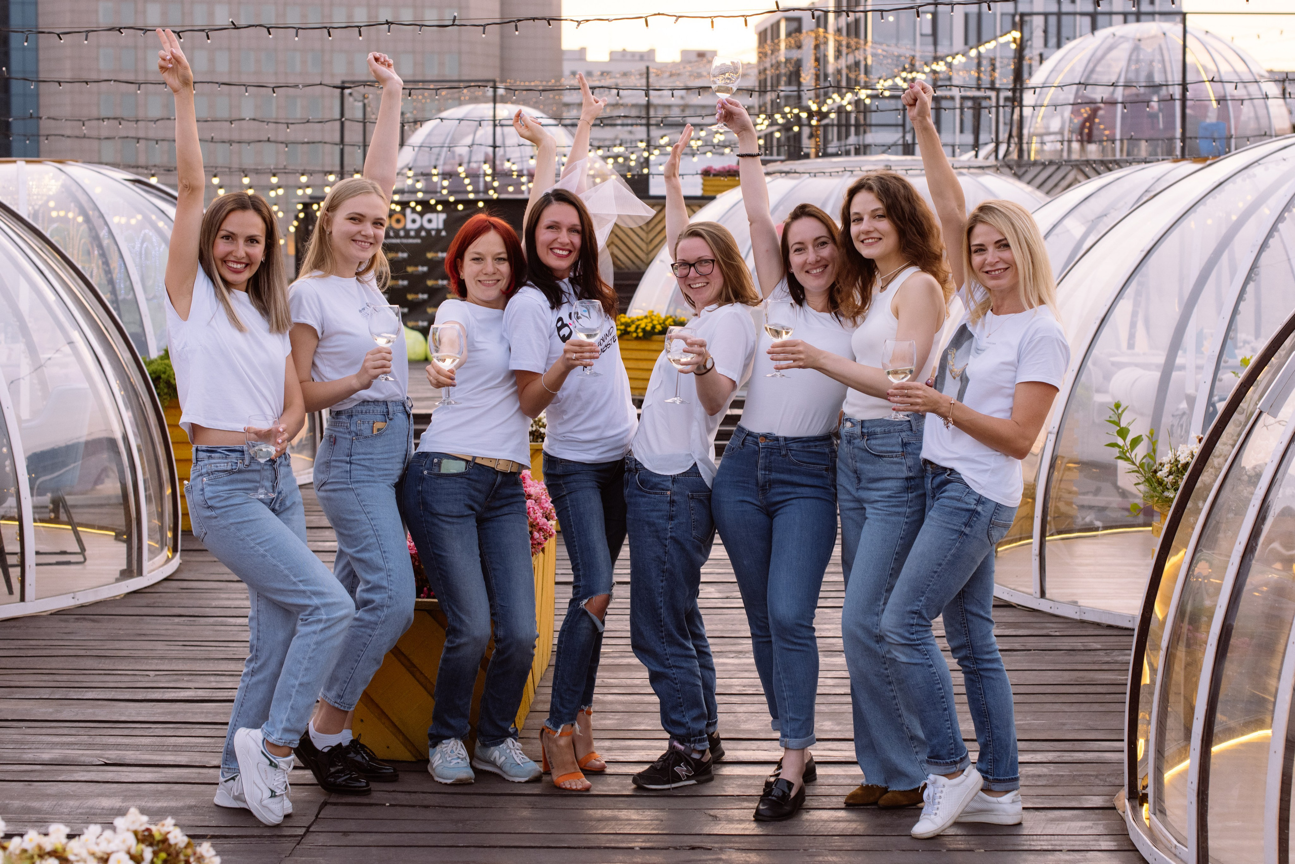 Девичник на крыше Loft. Свадебный фотограф в Москве Анна Полушина