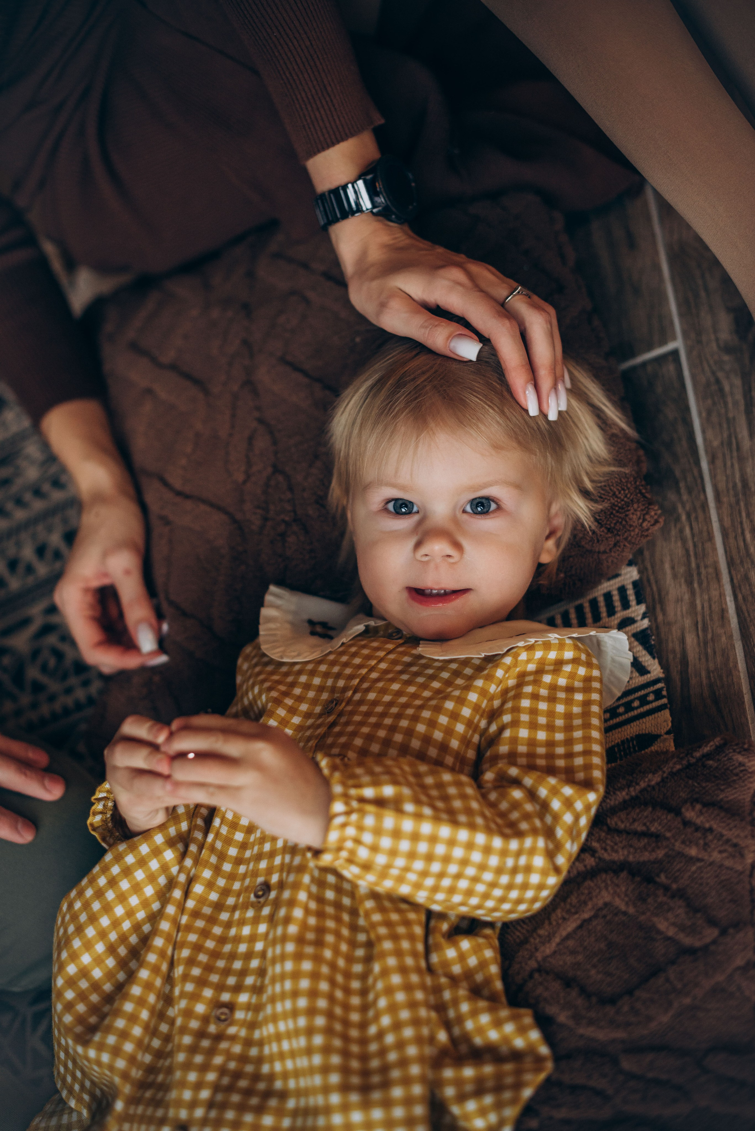 Семейная новогодняя фотосессия в студии. Семейный фотограф в Домодедово и Москве Елена Пичугина