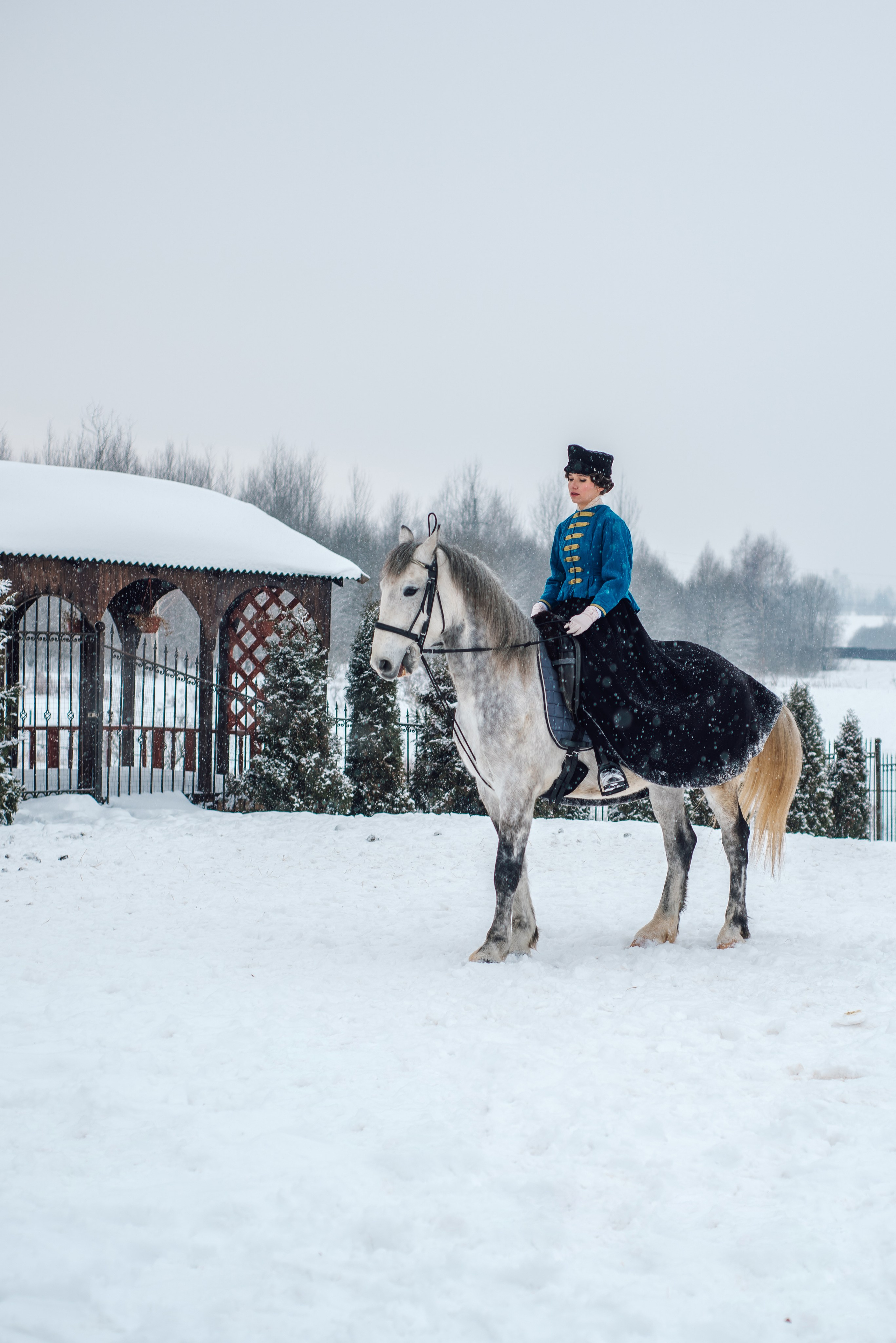 Зимняя парфорсная охота. Фотограф Диана Вальтер