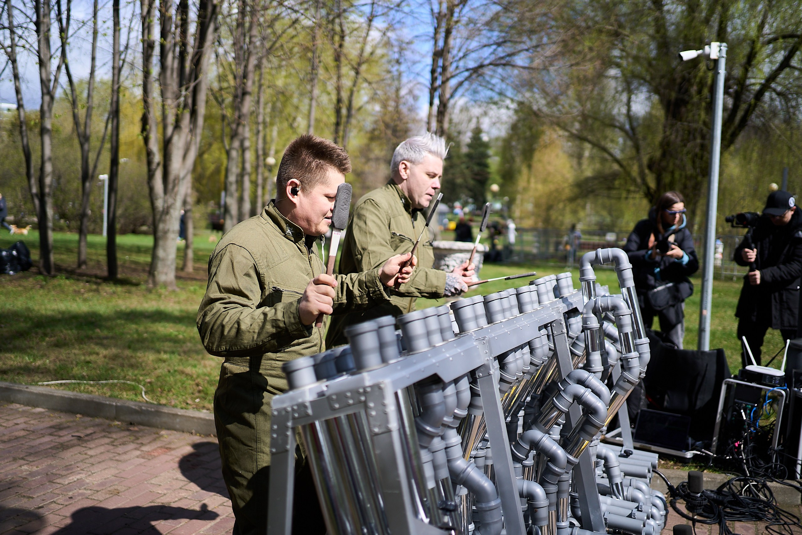 Субботник у Управления делами Мэра и Правительства Москвы. Фотограф и Видеограф в Москве. Олег Корушев