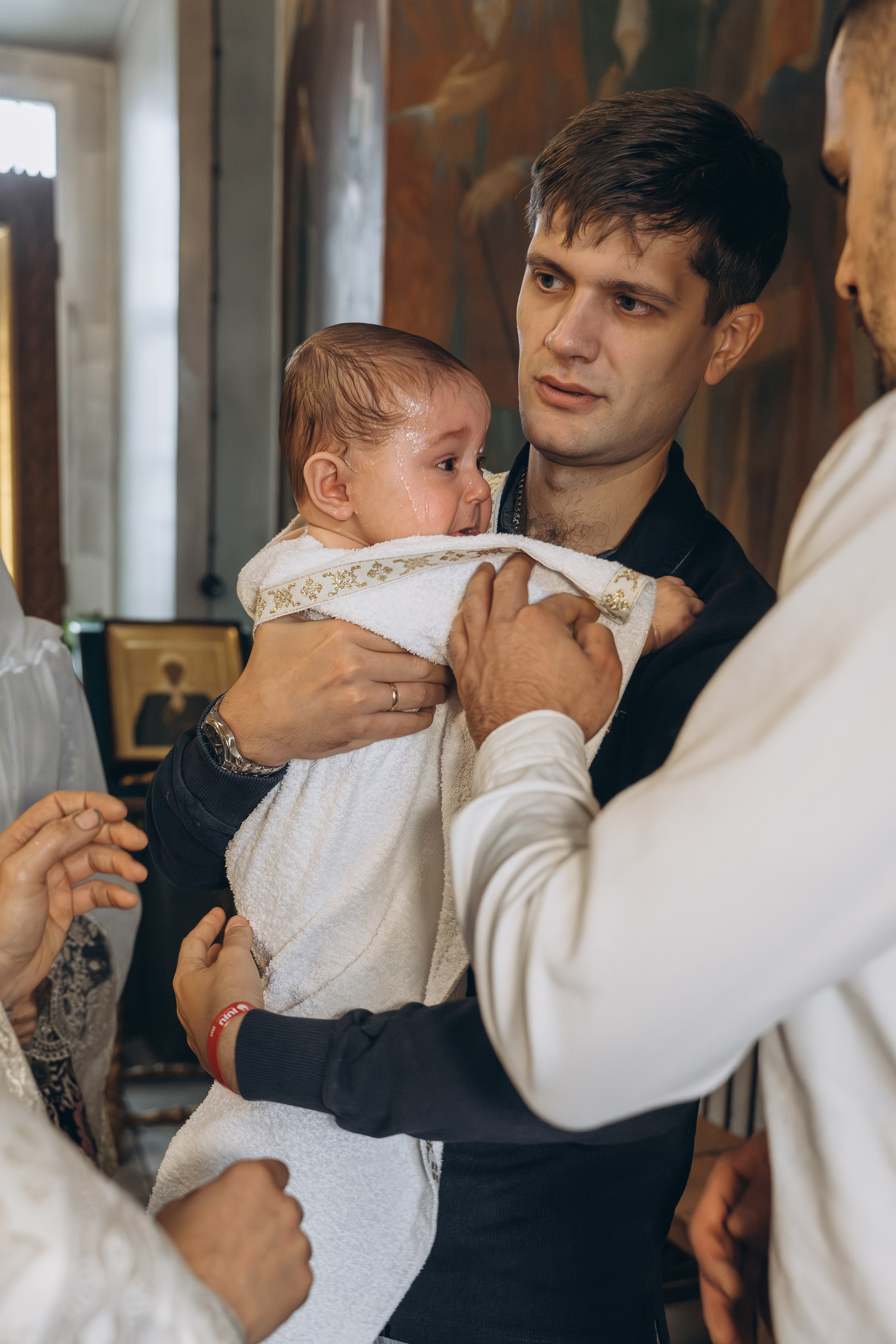 Таинство Крещения Демида. Фотограф Ольга Рубцова в Москве и Московской области