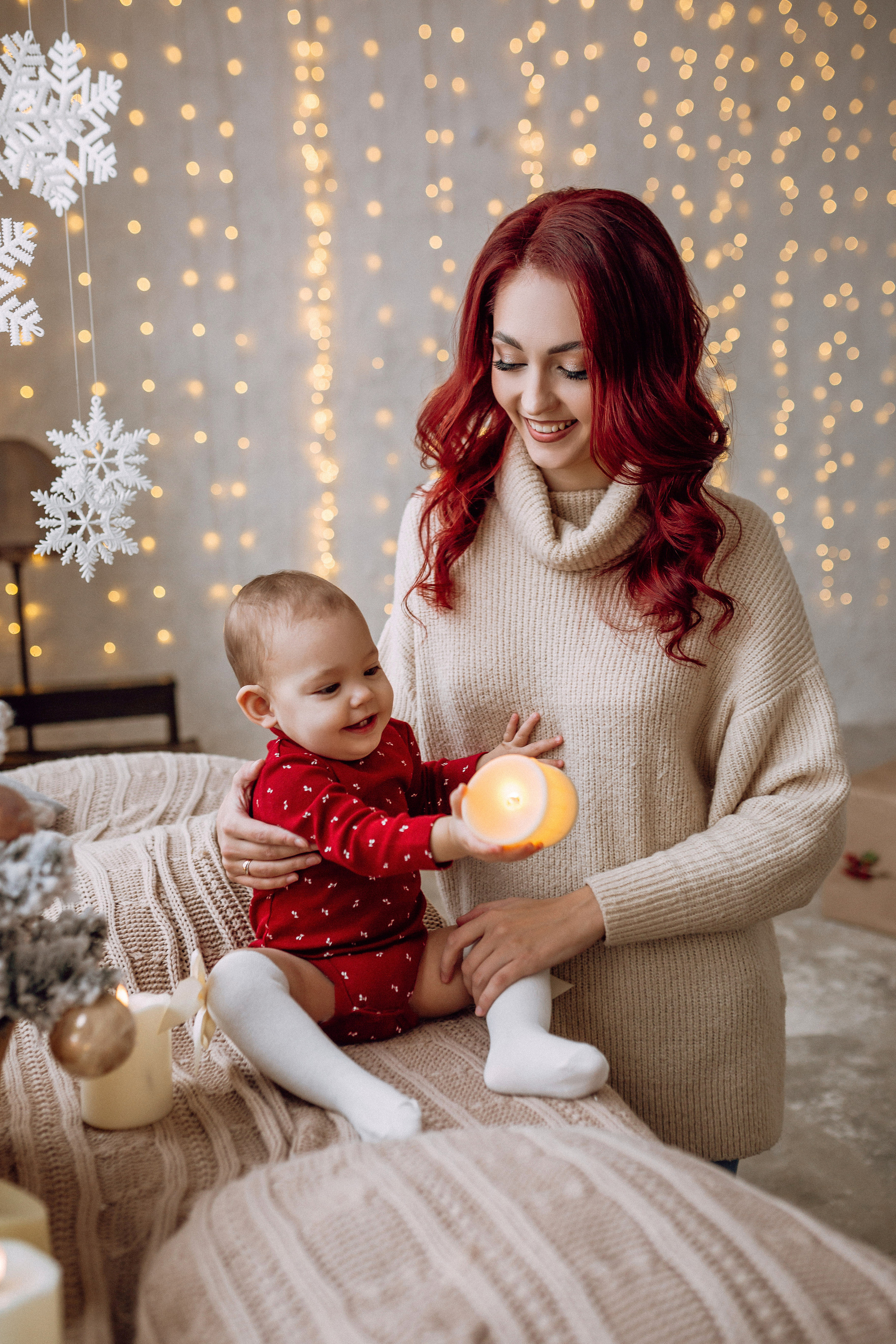 Новогодняя фотосессия для мамы и дочки. Фотограф в Смоленске Ольга Давыдова