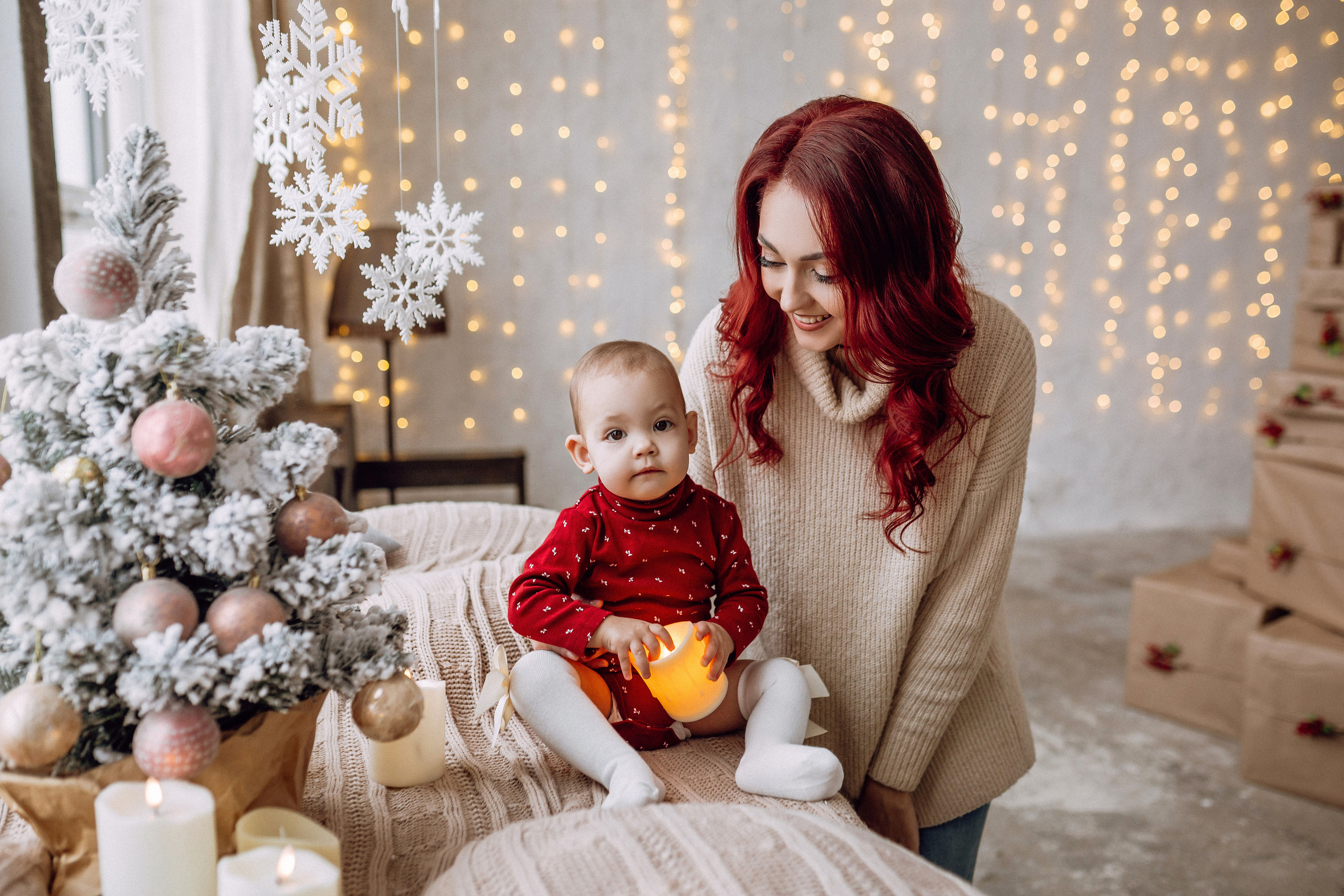 Новогодняя фотосессия для мамы и дочки. Фотограф в Смоленске Ольга Давыдова