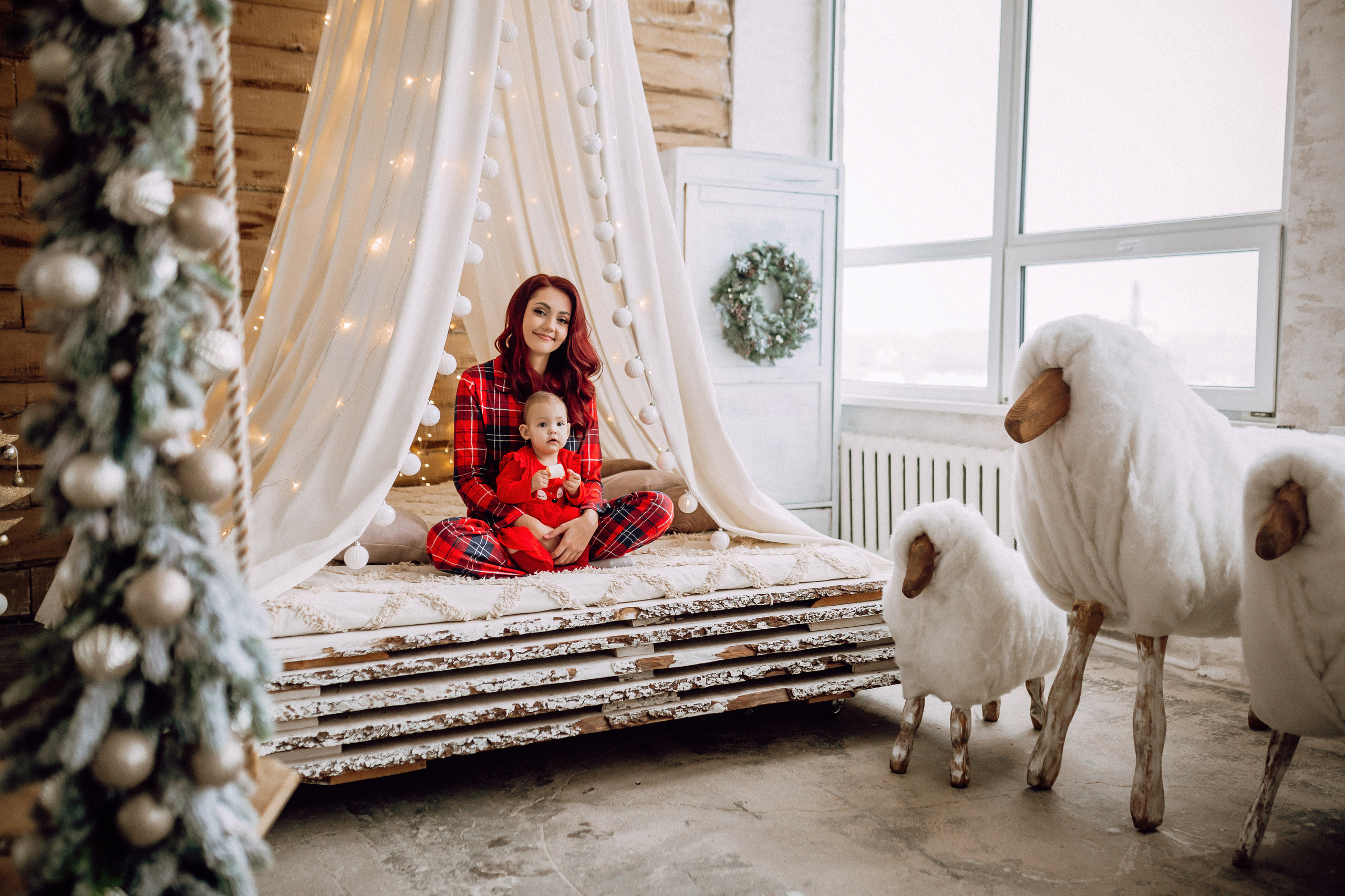 Новогодняя фотосессия для мамы и дочки. Фотограф в Смоленске Ольга Давыдова