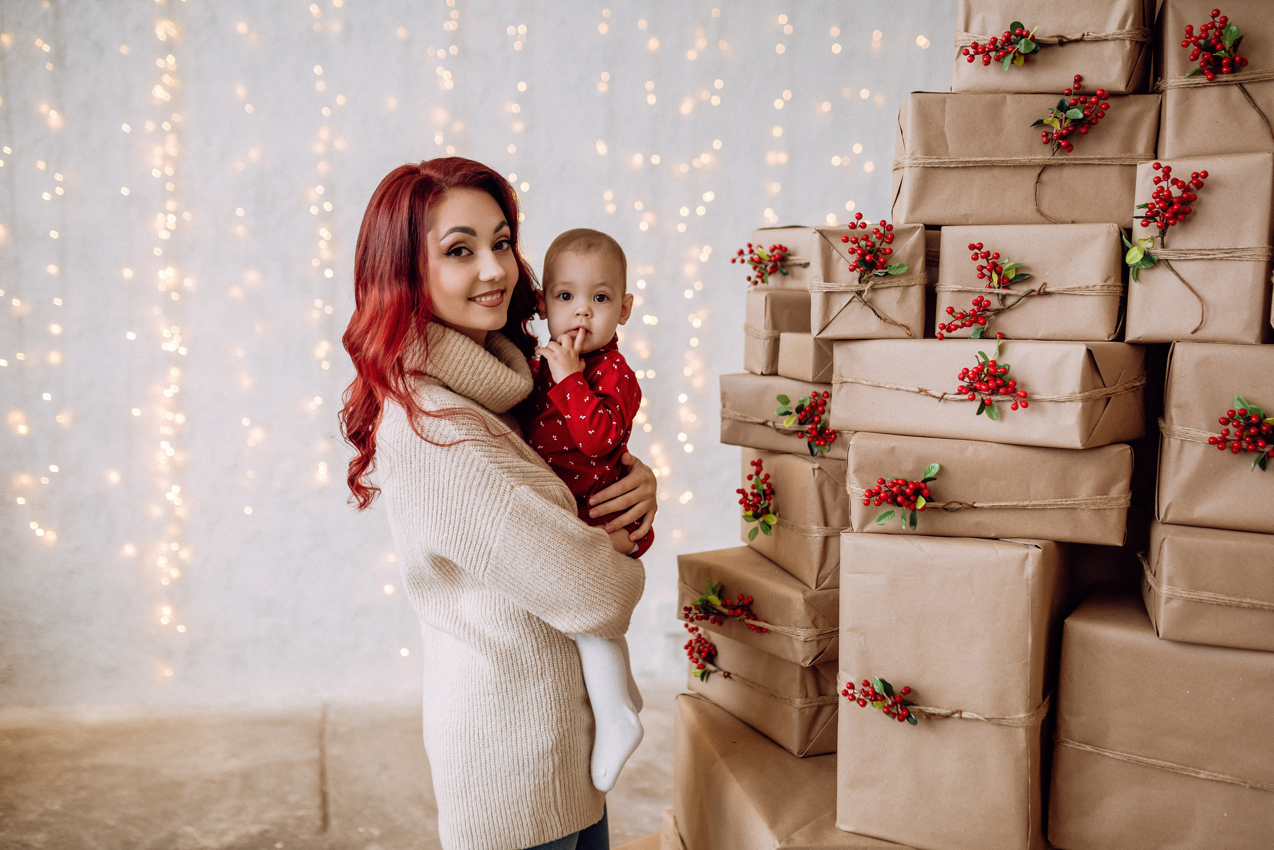 Новогодняя фотосессия для мамы и дочки. Фотограф в Смоленске Ольга Давыдова