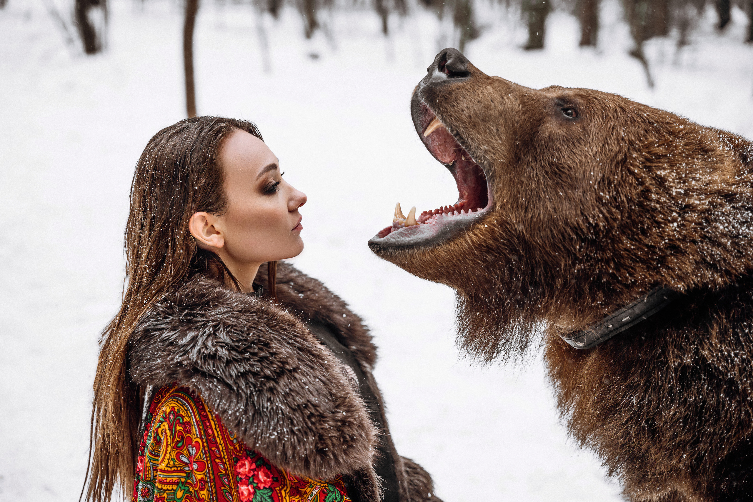 Фотосессия с медведем в Москве. Фотограф в Смоленске Ольга Давыдова