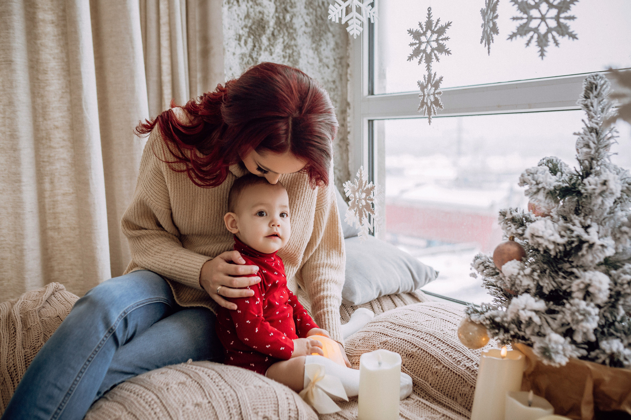 Новогодняя фотосессия для мамы и дочки. Фотограф в Смоленске Ольга Давыдова