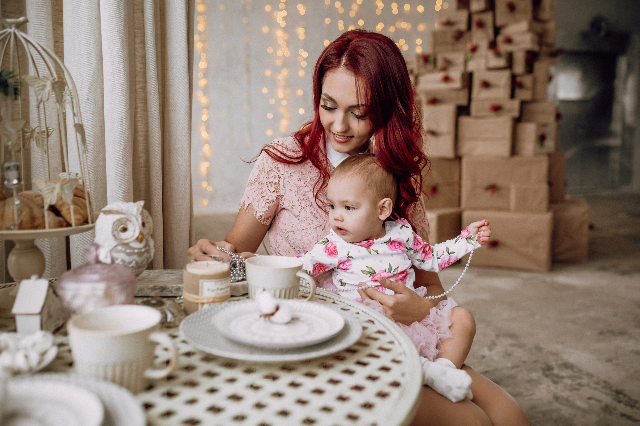 Новогодняя фотосессия для мамы и дочки. Фотограф в Смоленске Ольга Давыдова