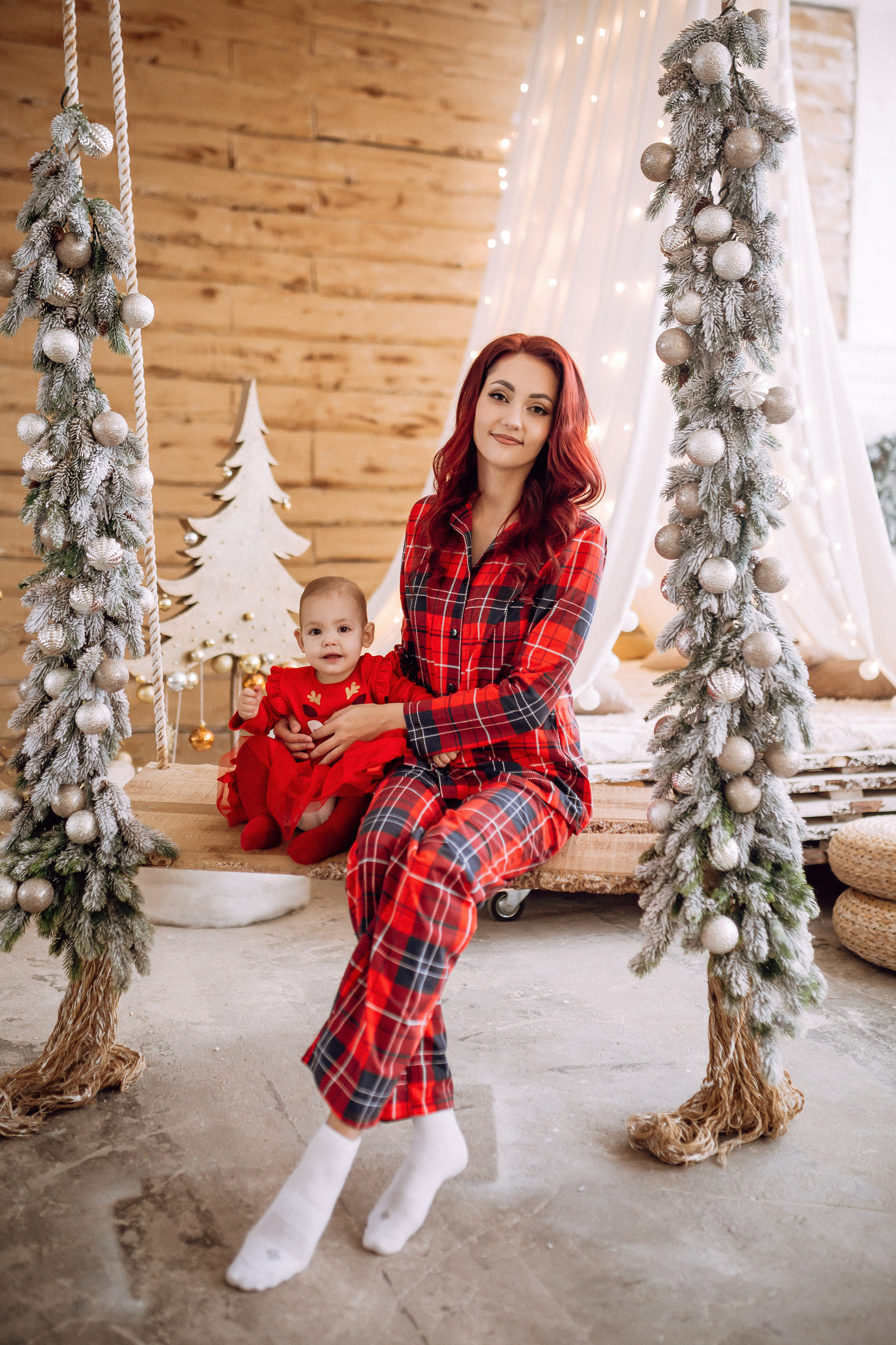 Новогодняя фотосессия для мамы и дочки. Фотограф в Смоленске Ольга Давыдова