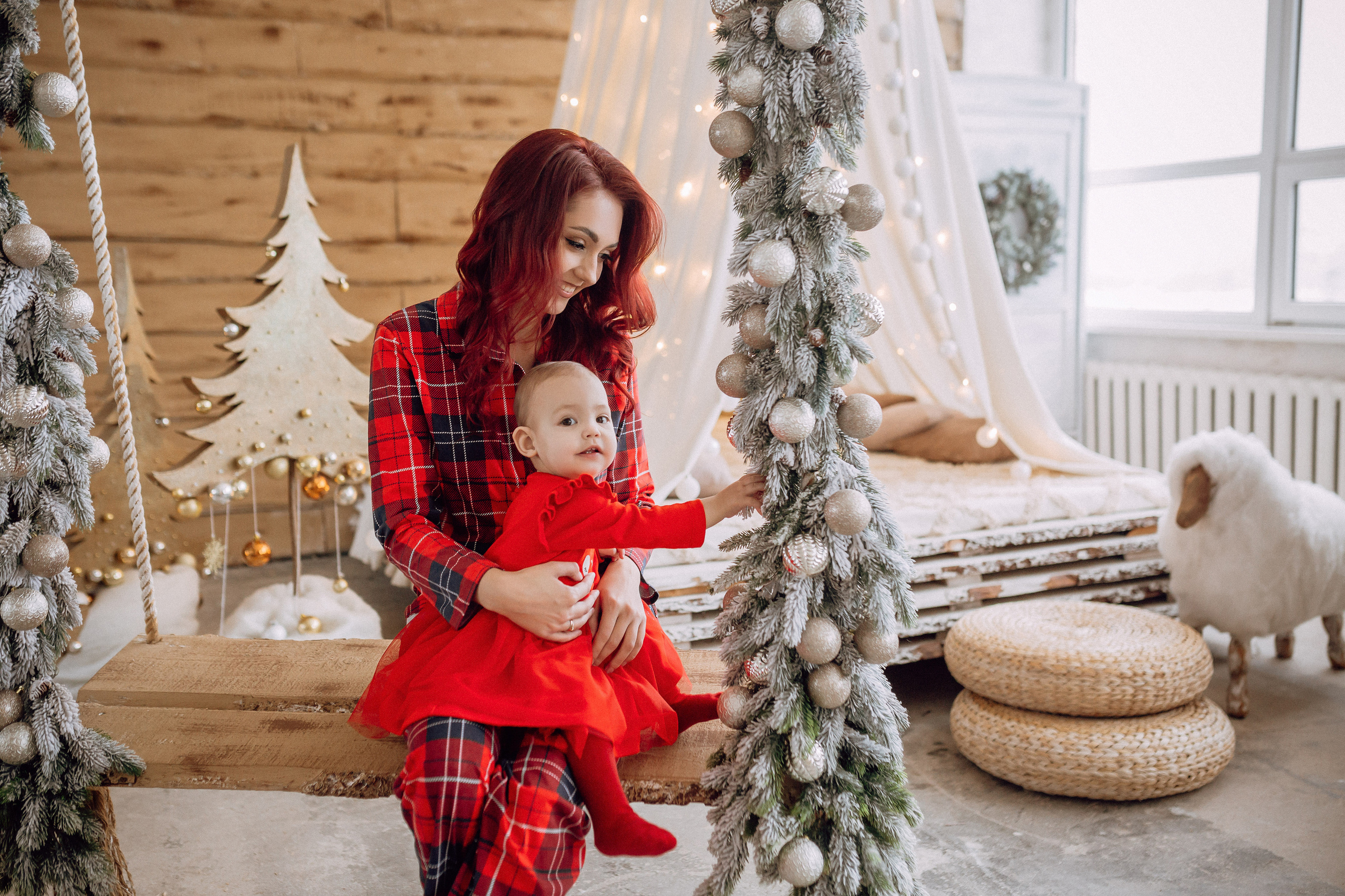 Новогодняя фотосессия для мамы и дочки. Фотограф в Смоленске Ольга Давыдова