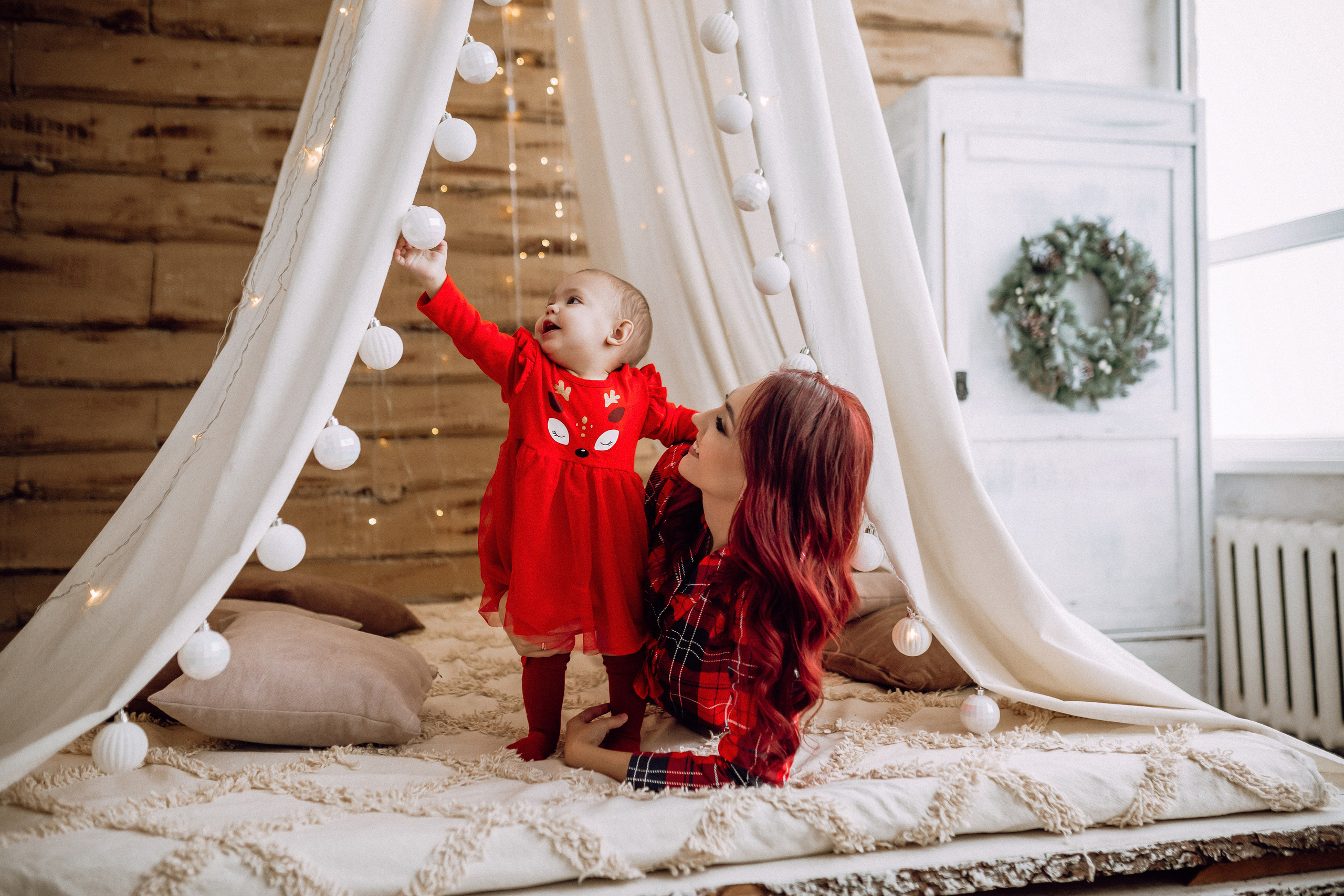 Новогодняя фотосессия для мамы и дочки. Фотограф в Смоленске Ольга Давыдова