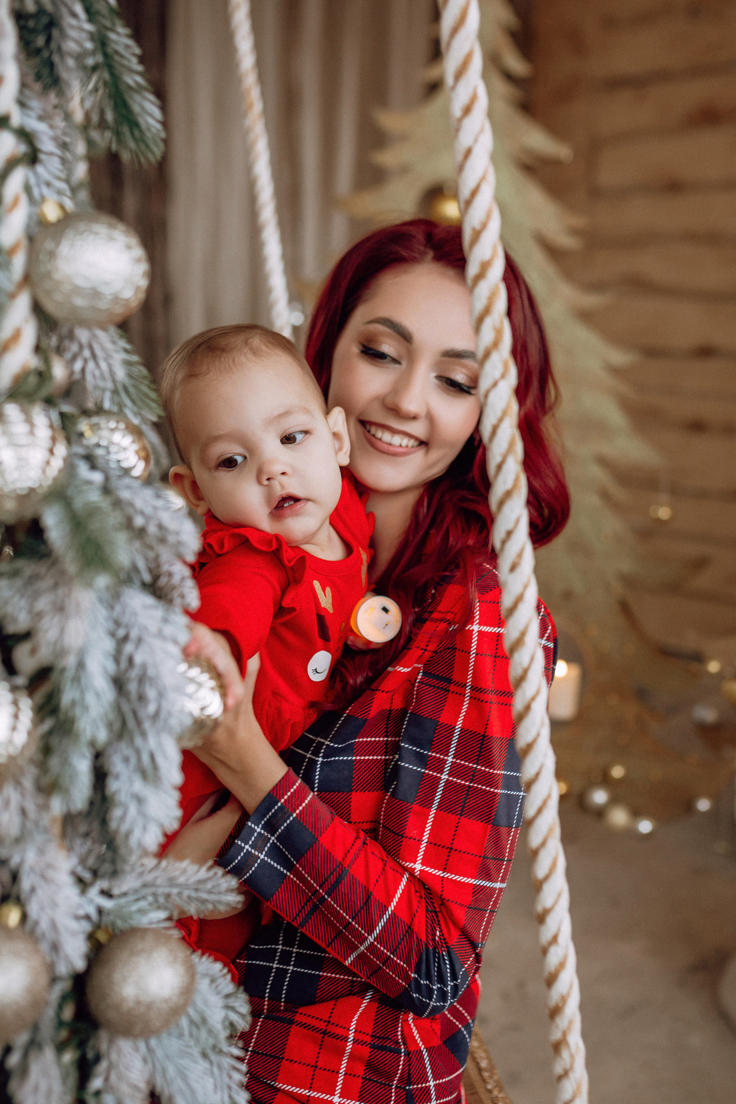 Новогодняя фотосессия для мамы и дочки. Фотограф в Смоленске Ольга Давыдова