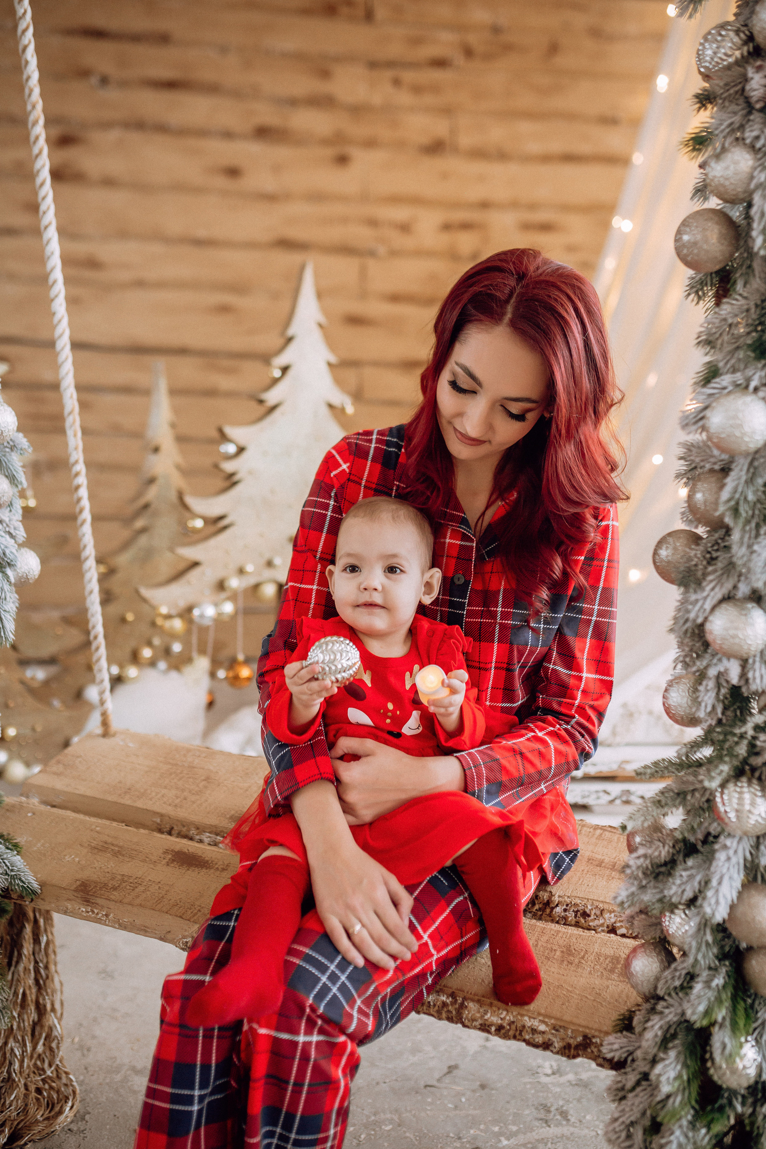 Новогодняя фотосессия для мамы и дочки. Фотограф в Смоленске Ольга Давыдова