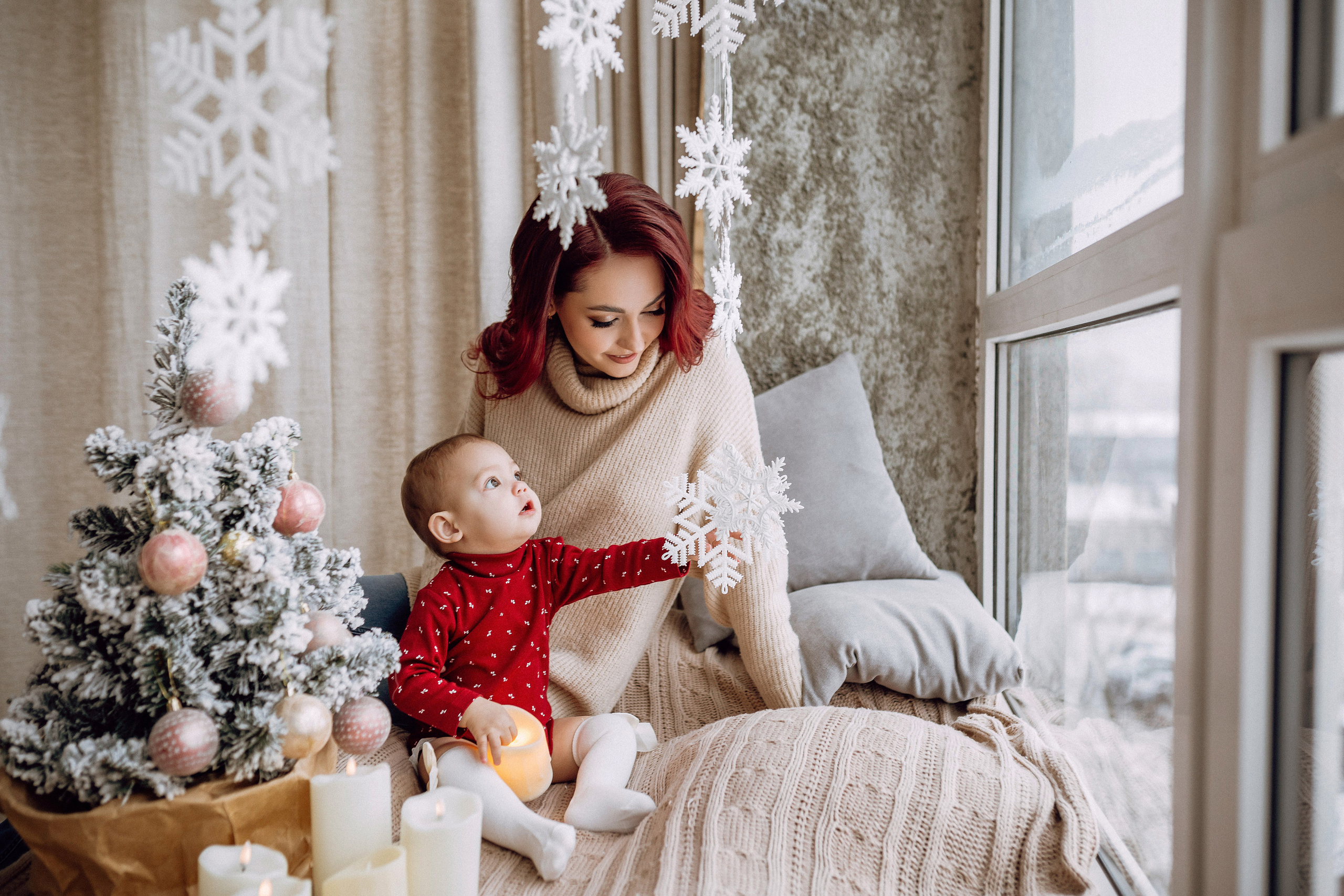 Новогодняя фотосессия для мамы и дочки. Фотограф в Смоленске Ольга Давыдова