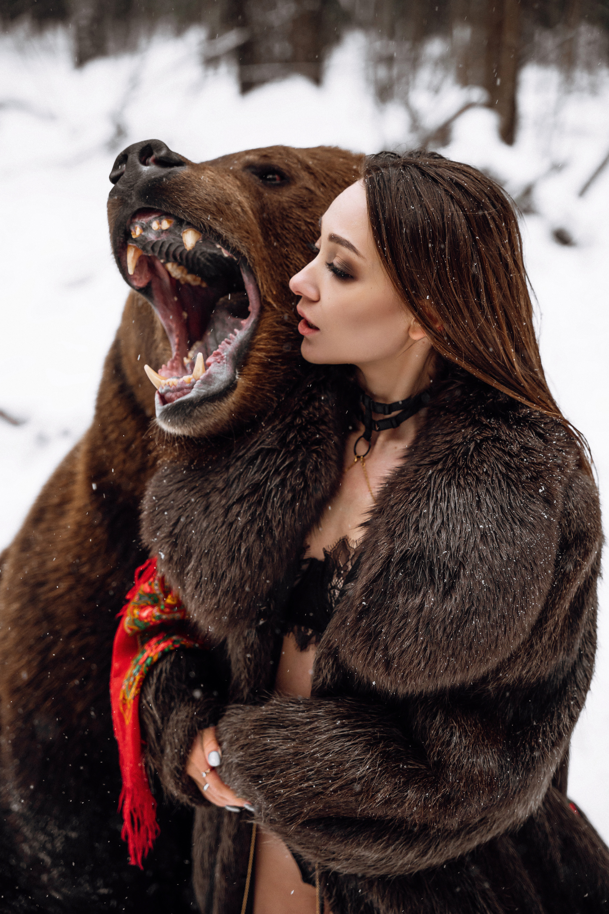 Фотосессия с медведем в Москве. Фотограф в Смоленске Ольга Давыдова