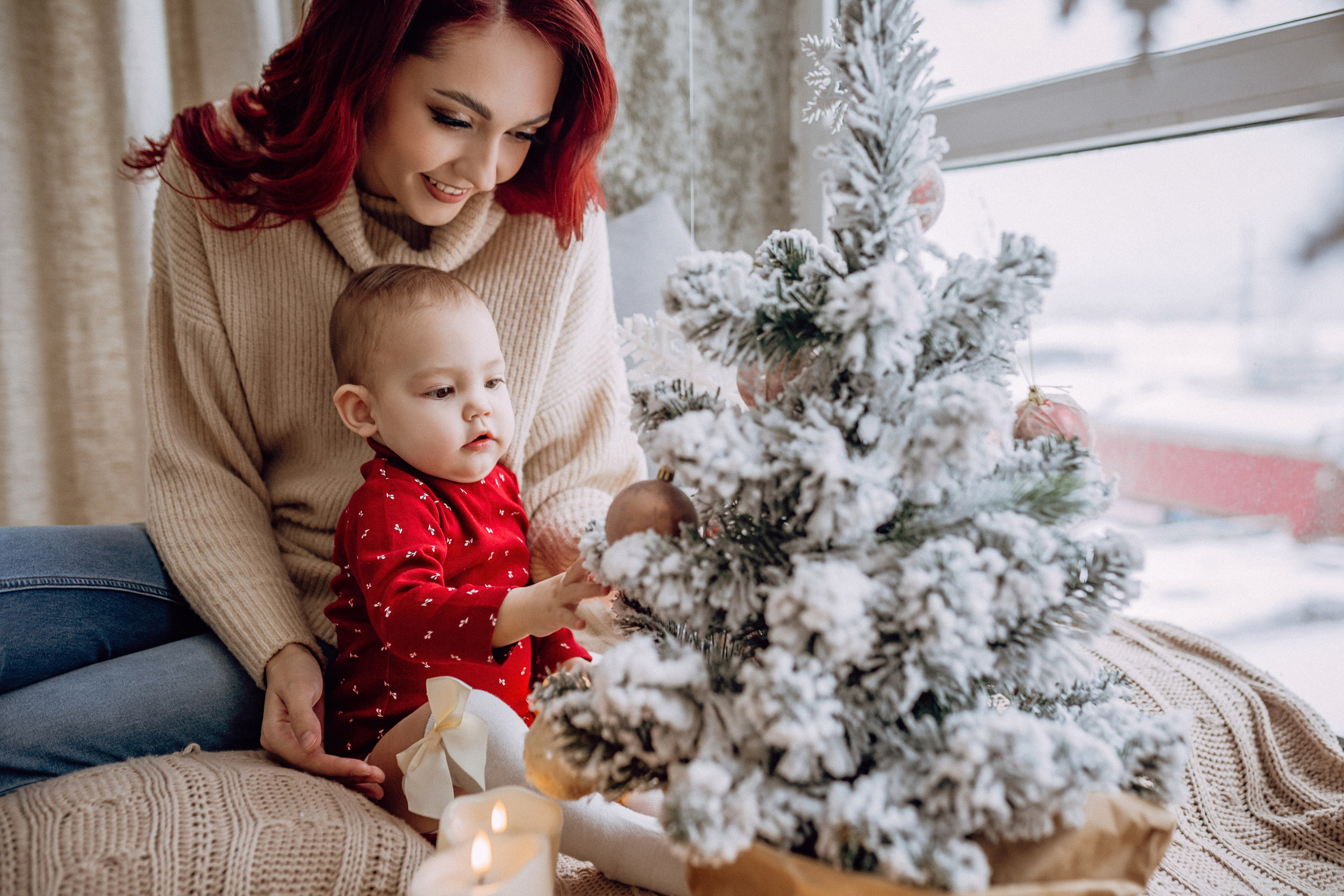 Новогодняя фотосессия для мамы и дочки. Фотограф в Смоленске Ольга Давыдова