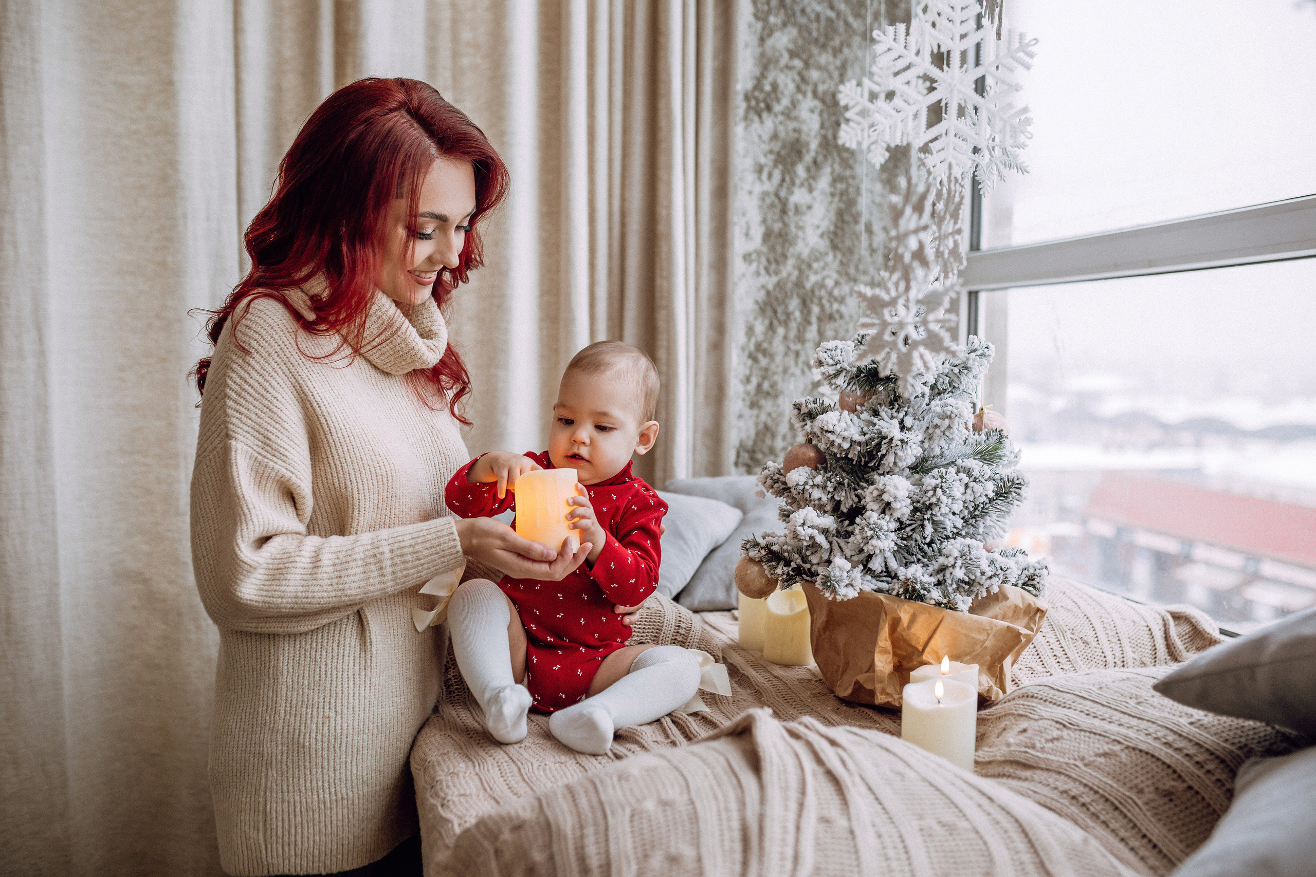 Новогодняя фотосессия для мамы и дочки. Фотограф в Смоленске Ольга Давыдова