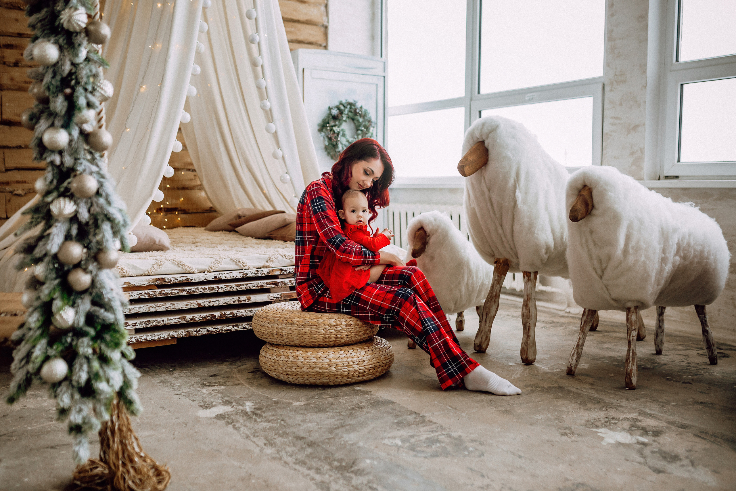 Новогодняя фотосессия для мамы и дочки. Фотограф в Смоленске Ольга Давыдова
