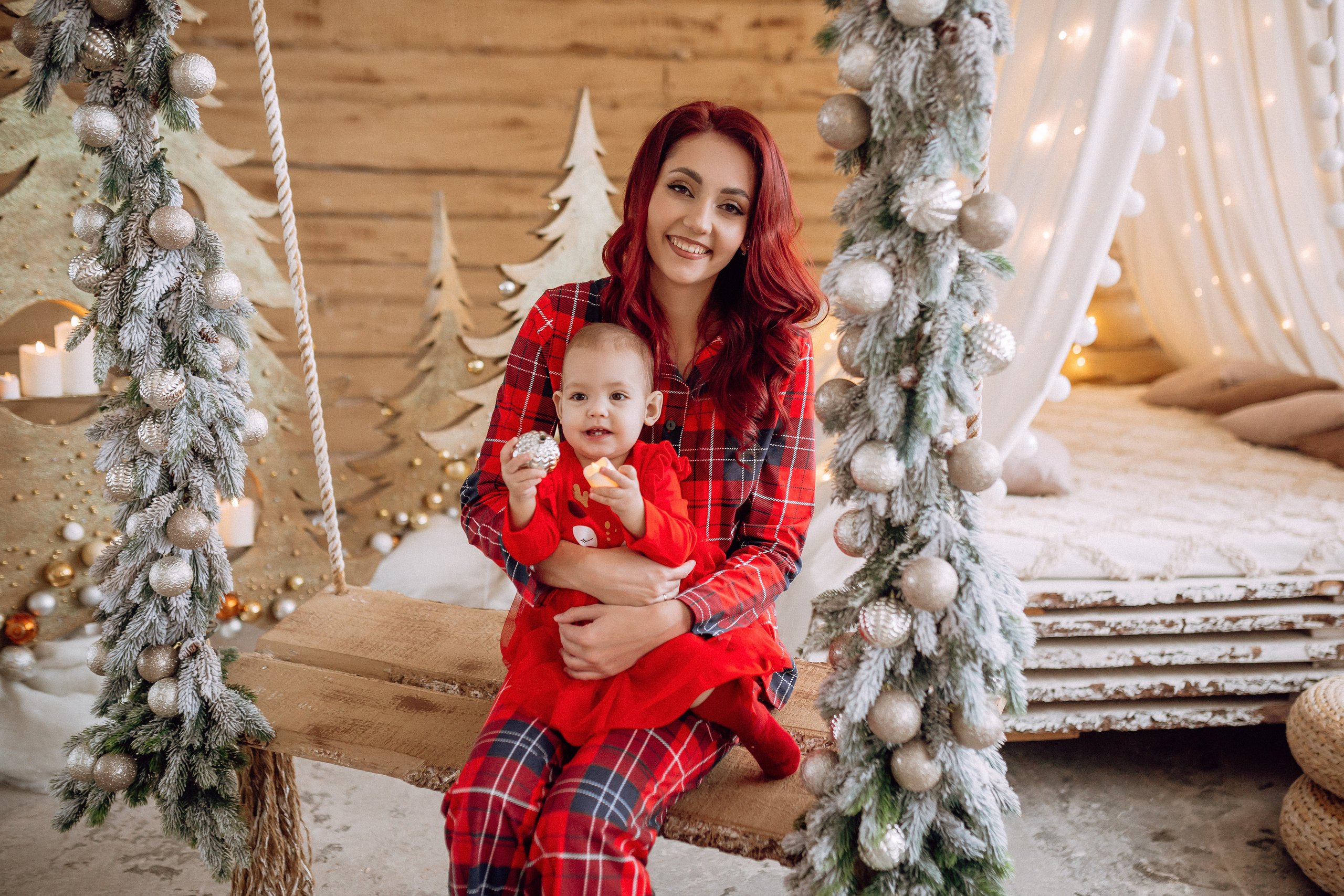 Новогодняя фотосессия для мамы и дочки. Фотограф в Смоленске Ольга Давыдова