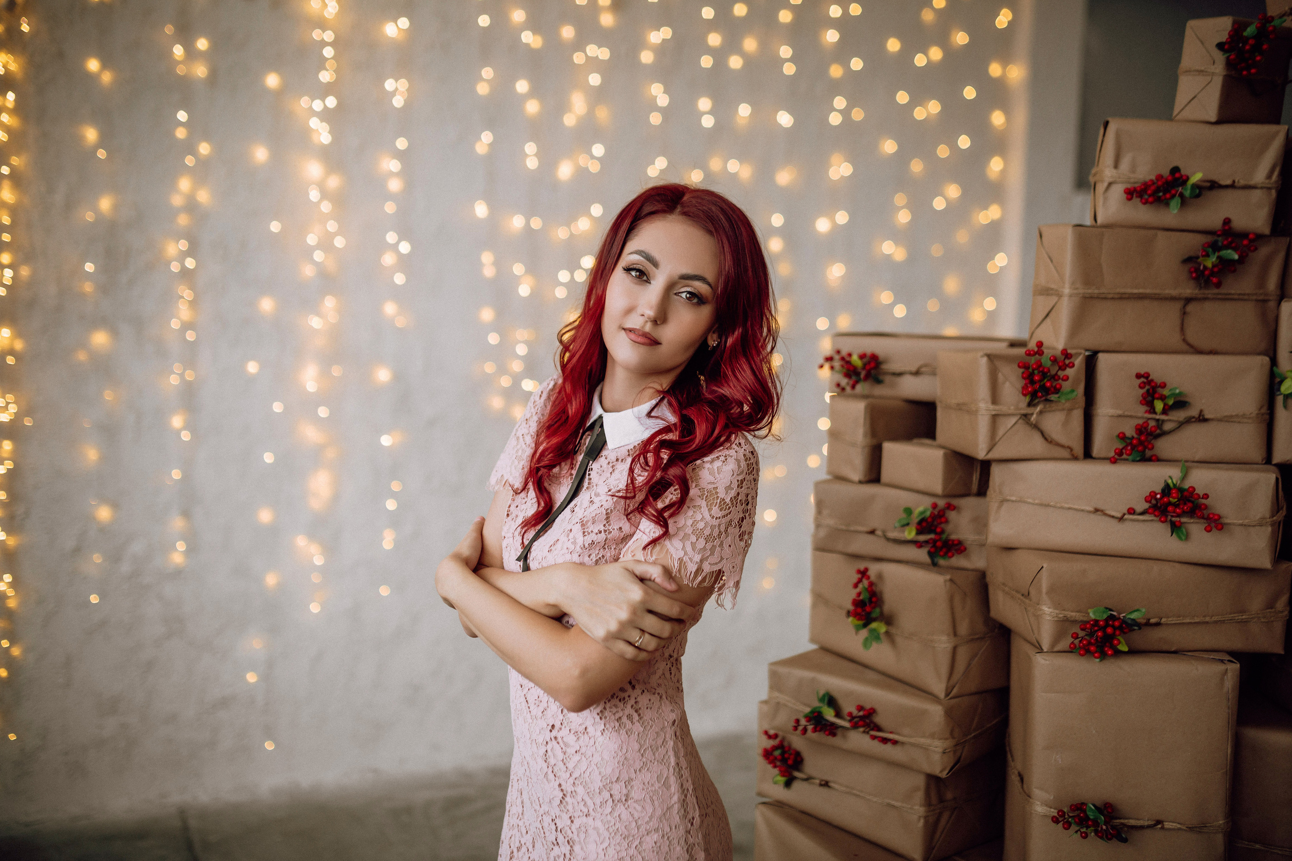 Новогодняя фотосессия для мамы и дочки. Фотограф в Смоленске Ольга Давыдова