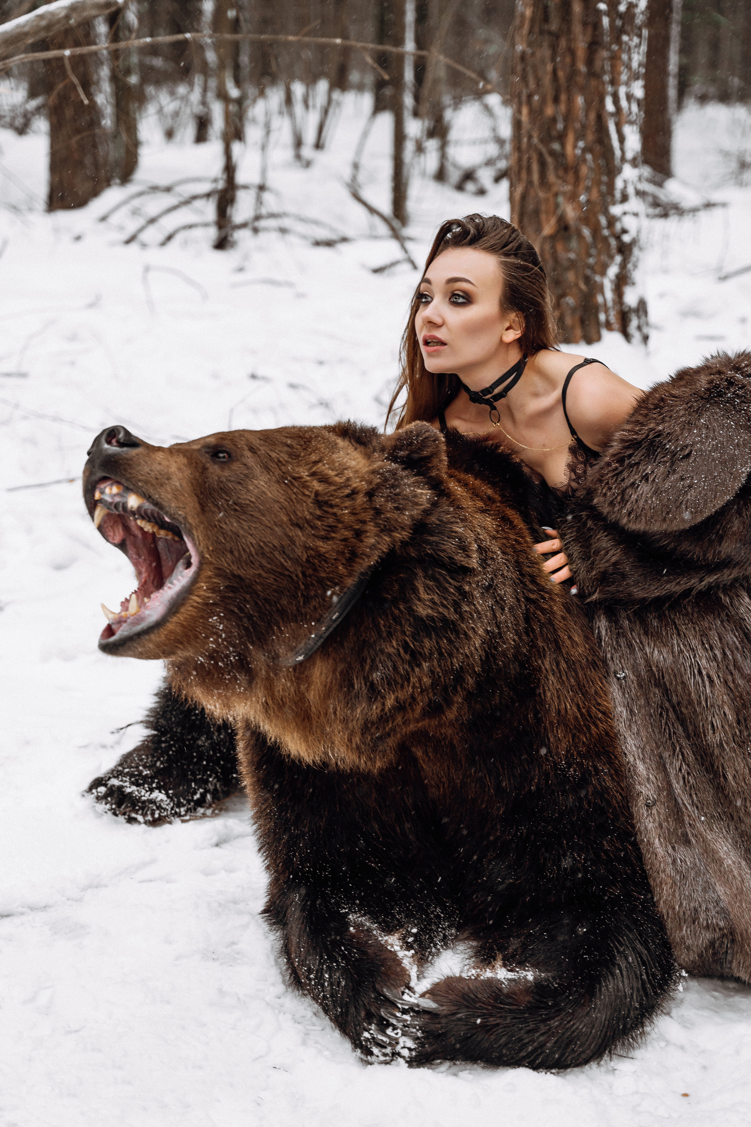 Фотосессия с медведем в Москве. Фотограф в Смоленске Ольга Давыдова