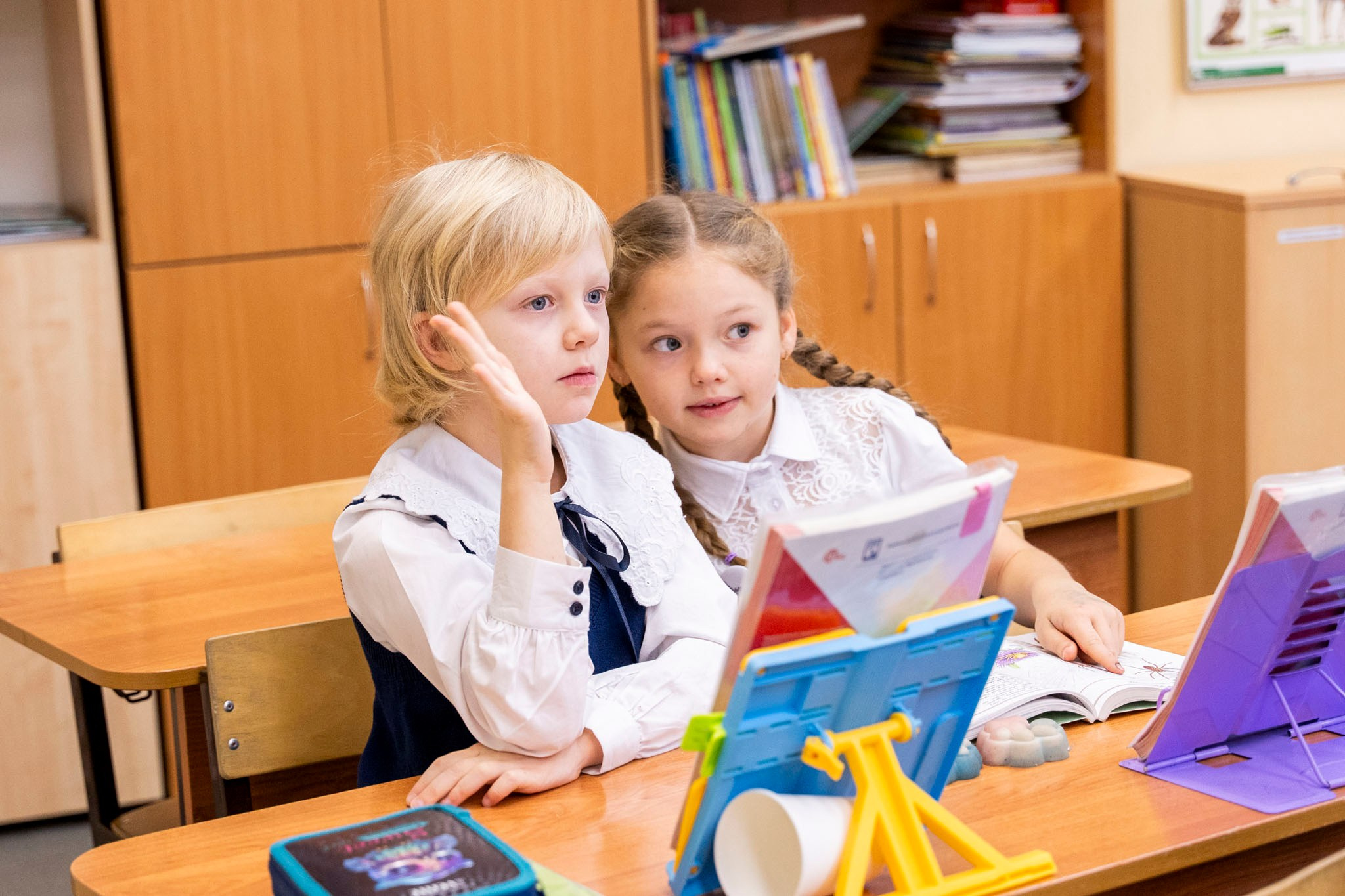 Открытый урок в 1 классе. Фотограф Юлия Попова