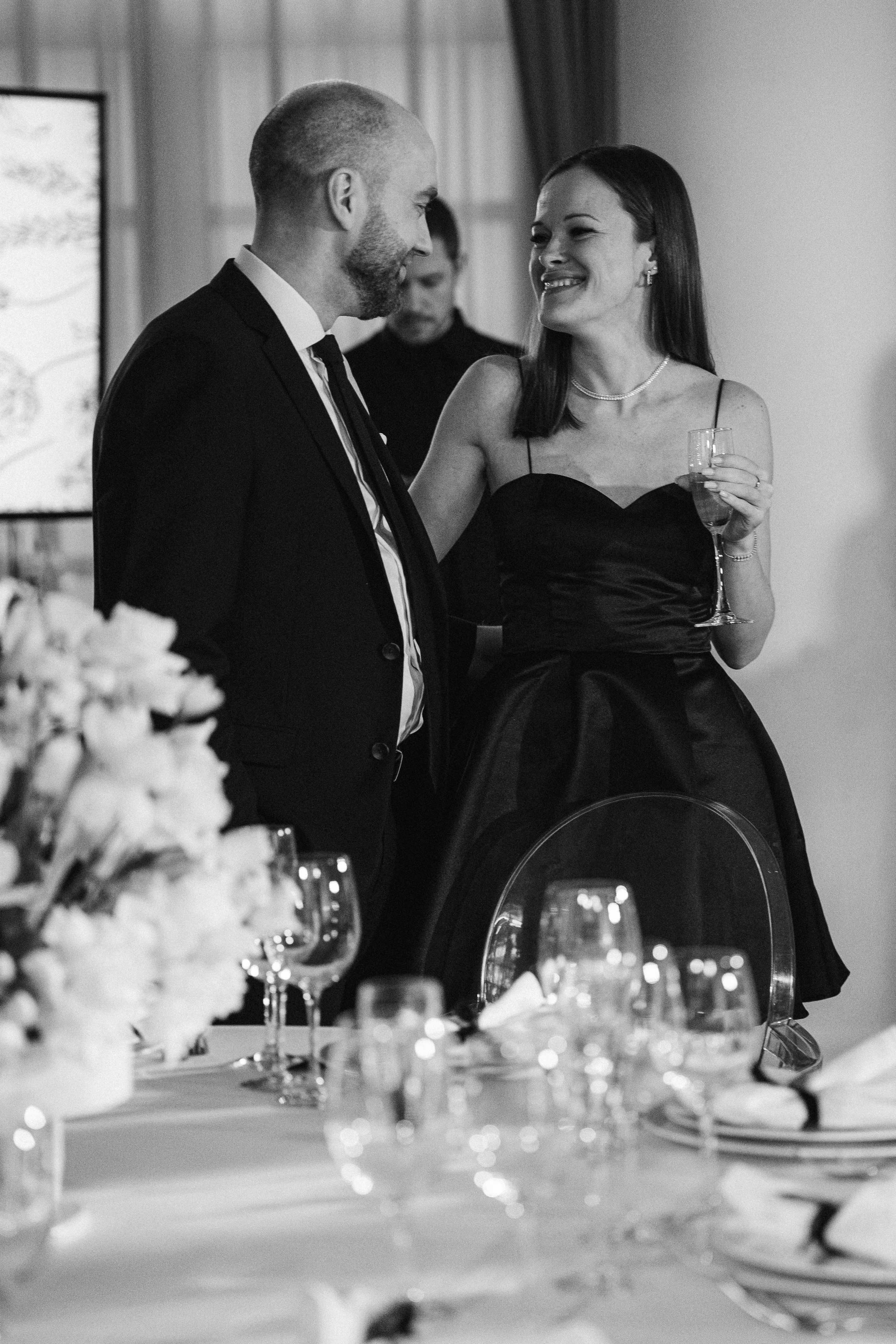 Свадебный банкет на вилле Политика. Свадебный фотограф Москва