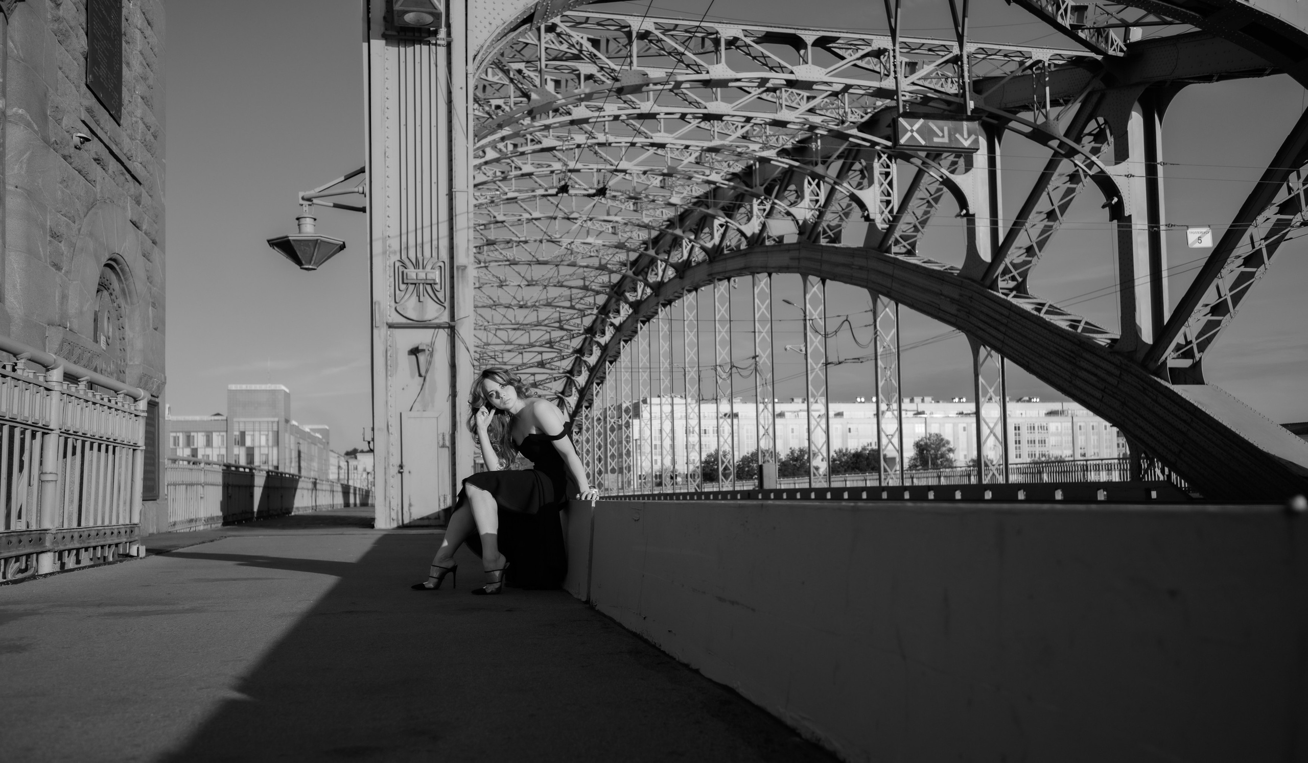 Фотосъемка в Санкт-Петербурге. Белые ночи. Пленэр. Большеохтинский мост. Перспектива