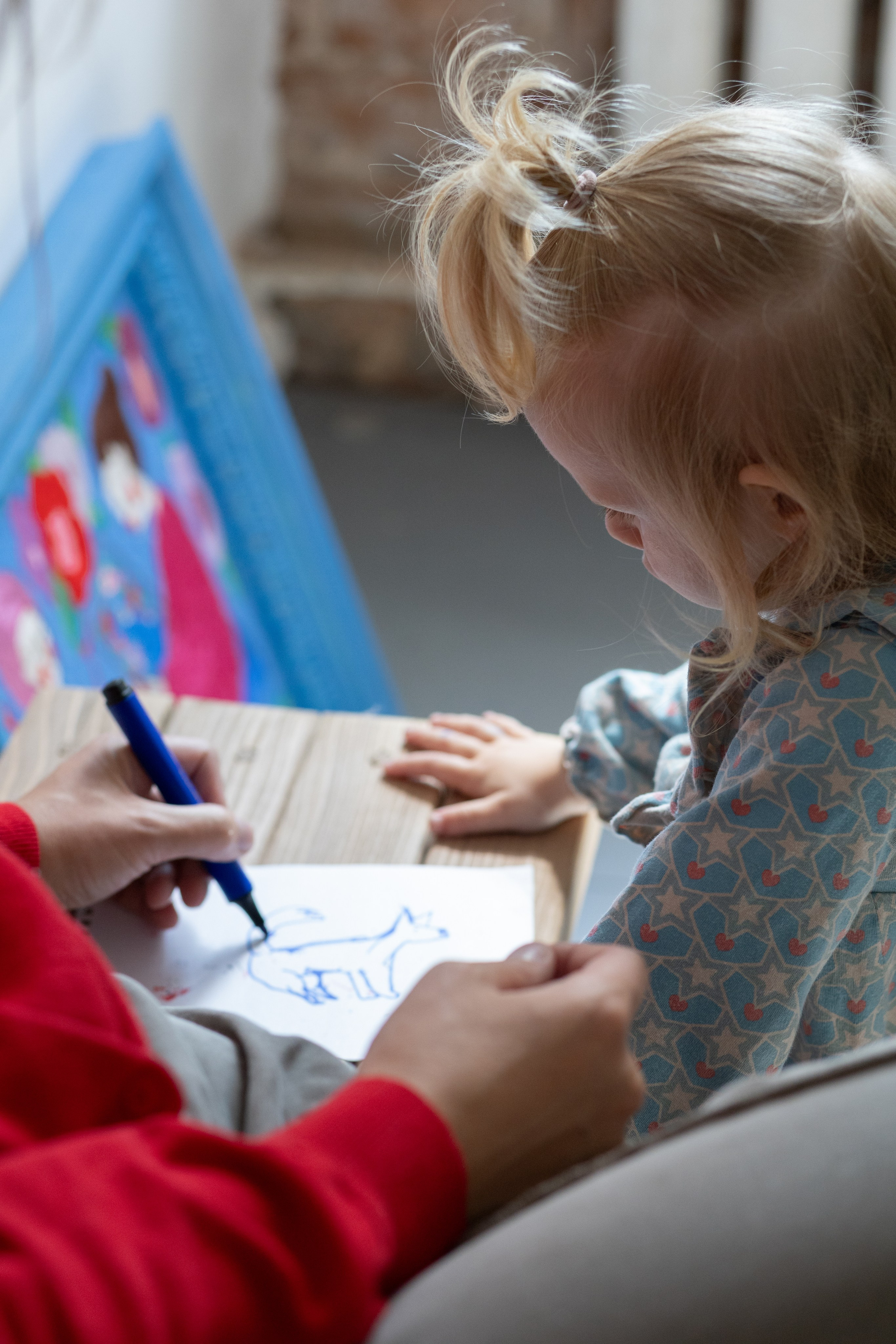 Вера и дети в мастерской. Портрет художника. Марина Лавинская Фотограф из Москвы