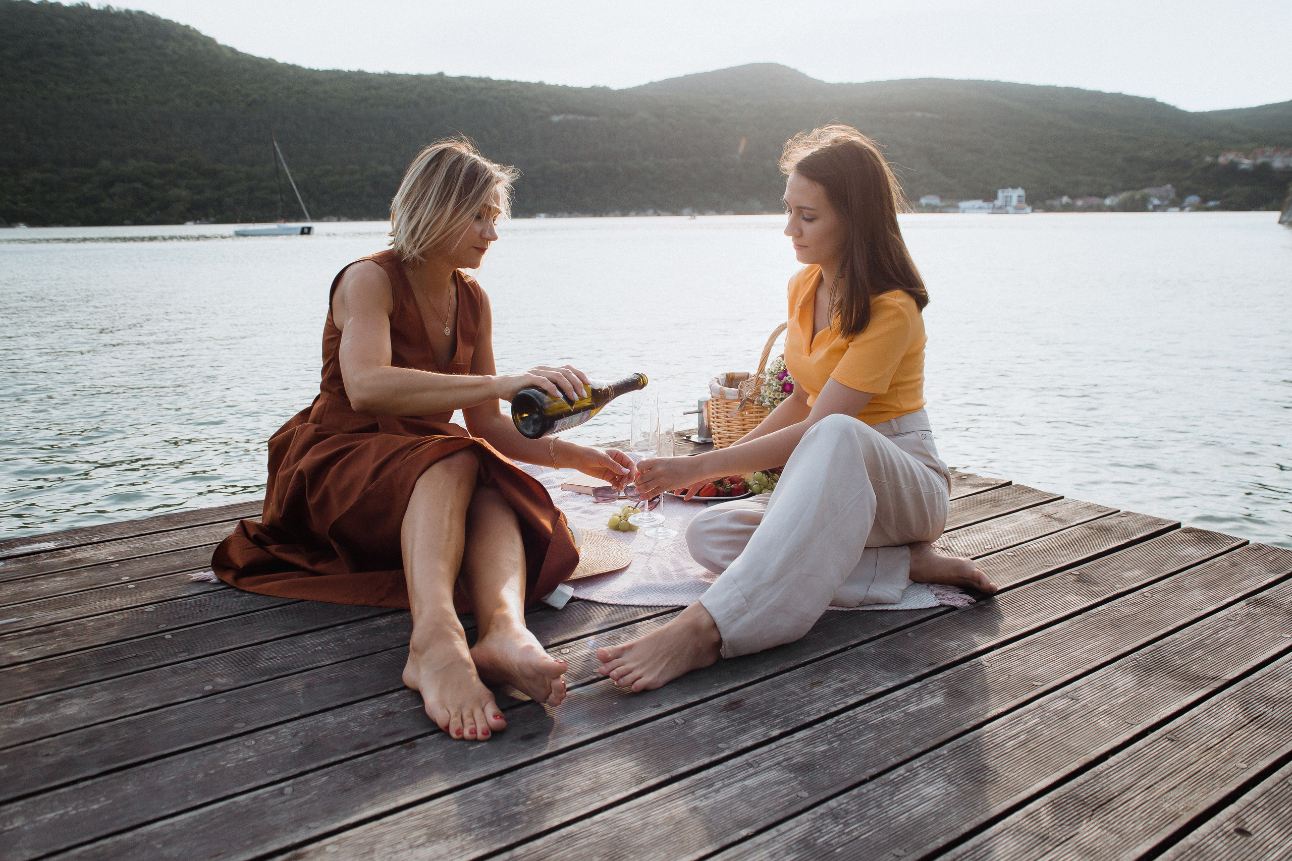 Прогулка по Абрау Дюрсо / Мама и дочь. Свадебный и семейный фотограф в Анапе/Новороссийске Виктория Чайка