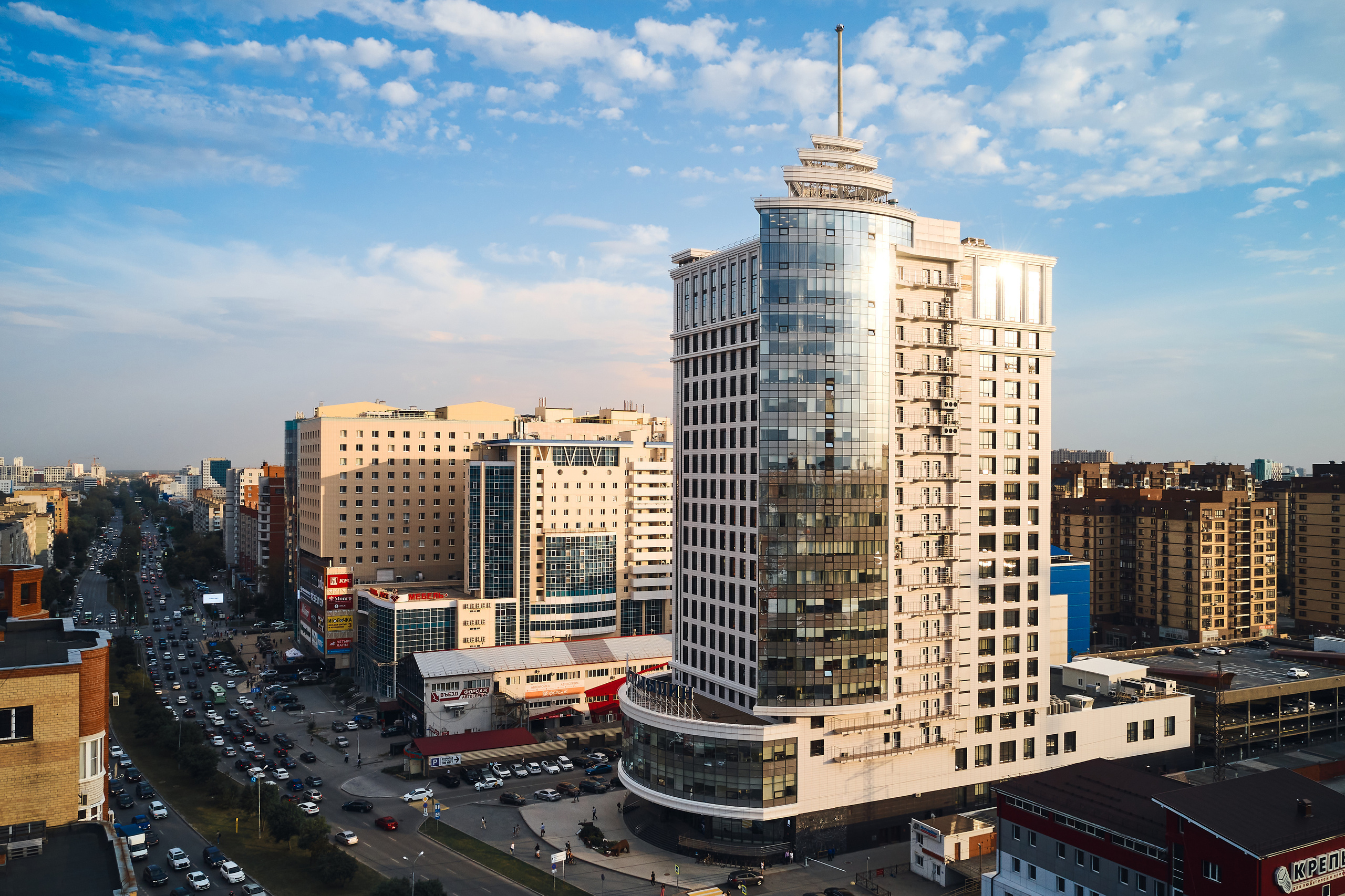 БЦ Столыпин. Бизнес портрет Аэросъемка Интерьерная съемка Тюмень