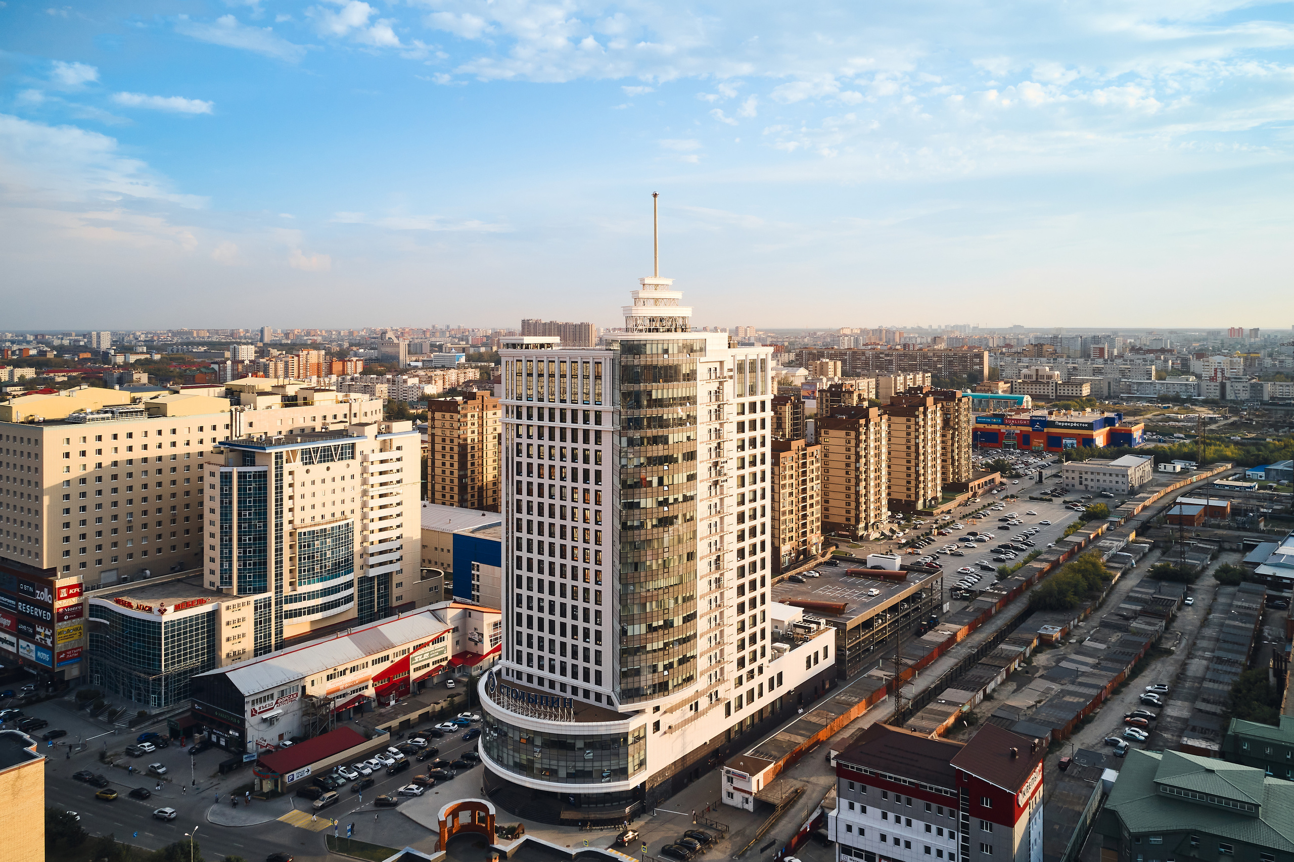 БЦ Столыпин. Бизнес портрет Аэросъемка Интерьерная съемка Тюмень