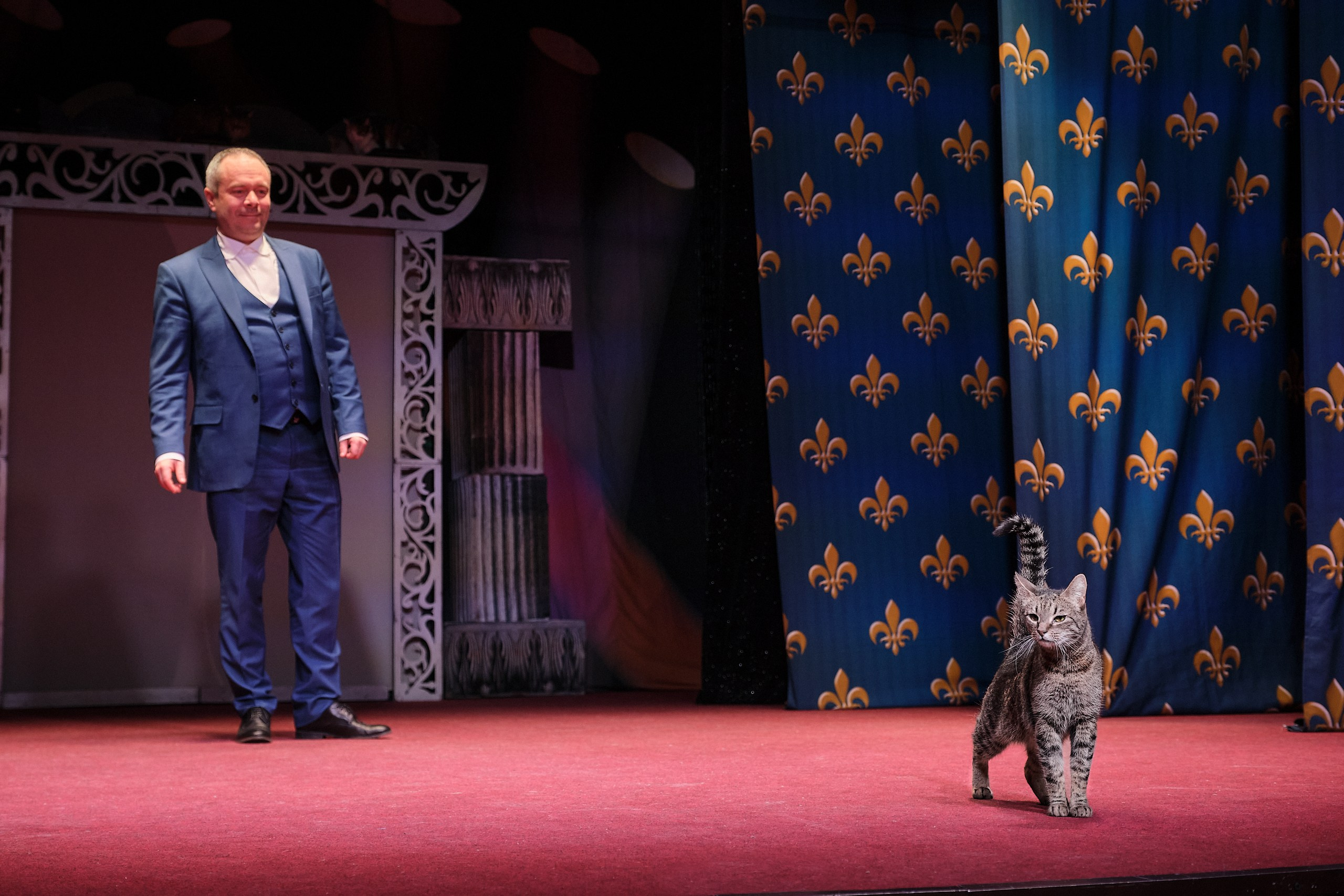 Пресс-конференция Ю.Куклачева в театре кошек