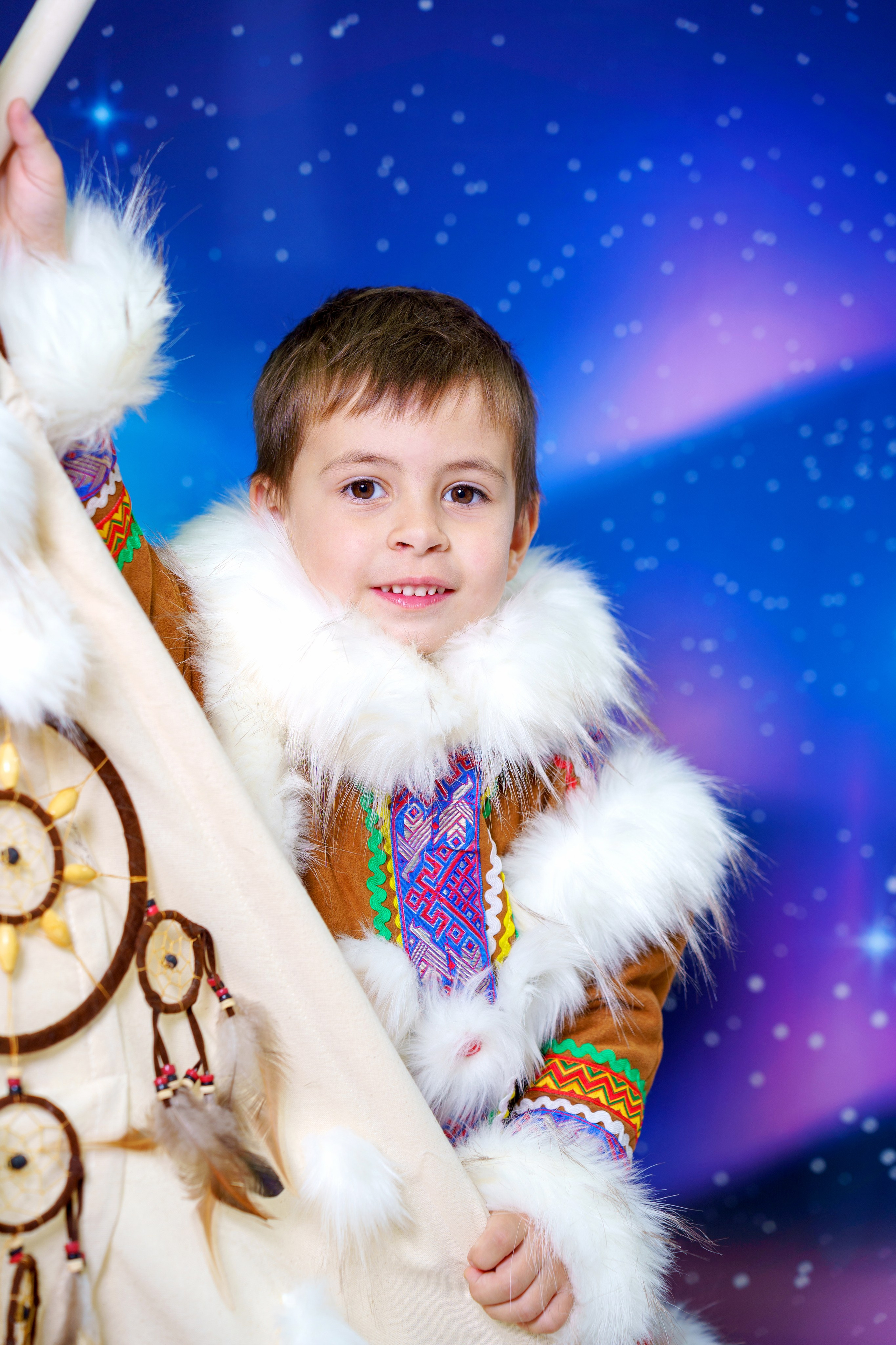 Новогодняя фотосессия для садика «Северное Сияние». Фотостудия «Стрекоза»