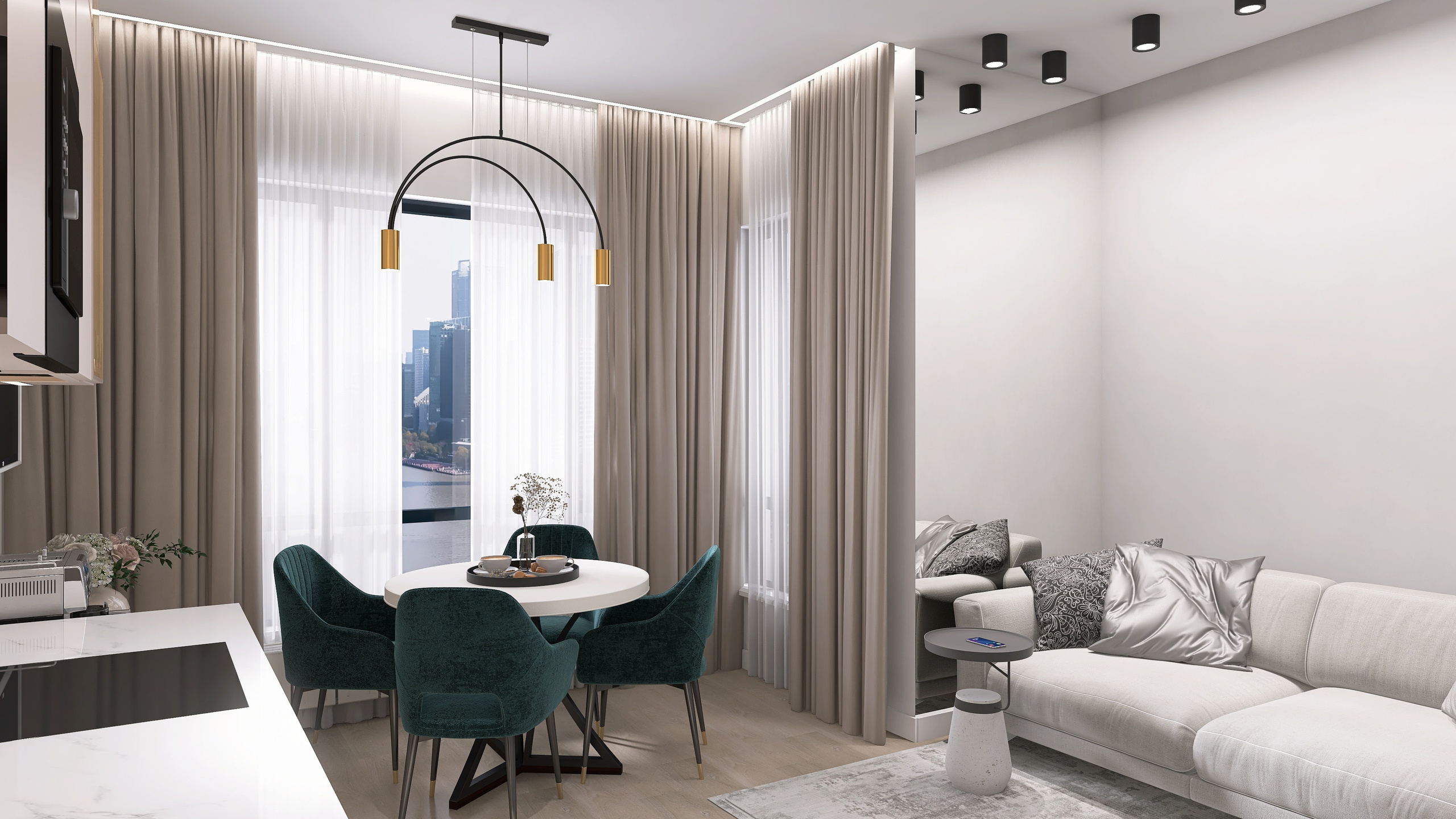 ЖК Притомский. Площадь 55 кв. м. Дизайнер интерьера в Новосибирске_Елена Сергеева