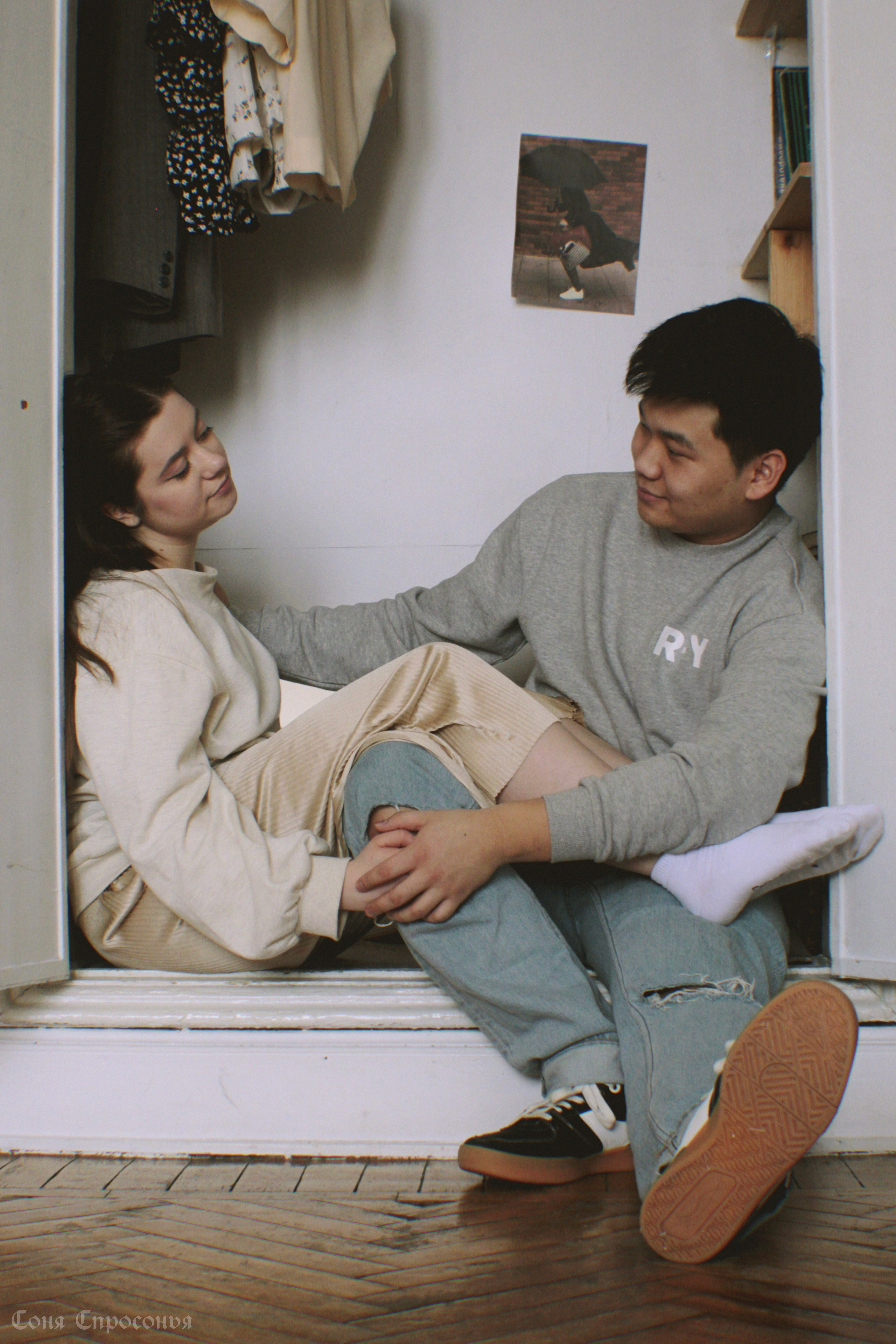 Лавстори Полина и Жора. Концертный и портретный фотограф в Москве Соня Спросонья