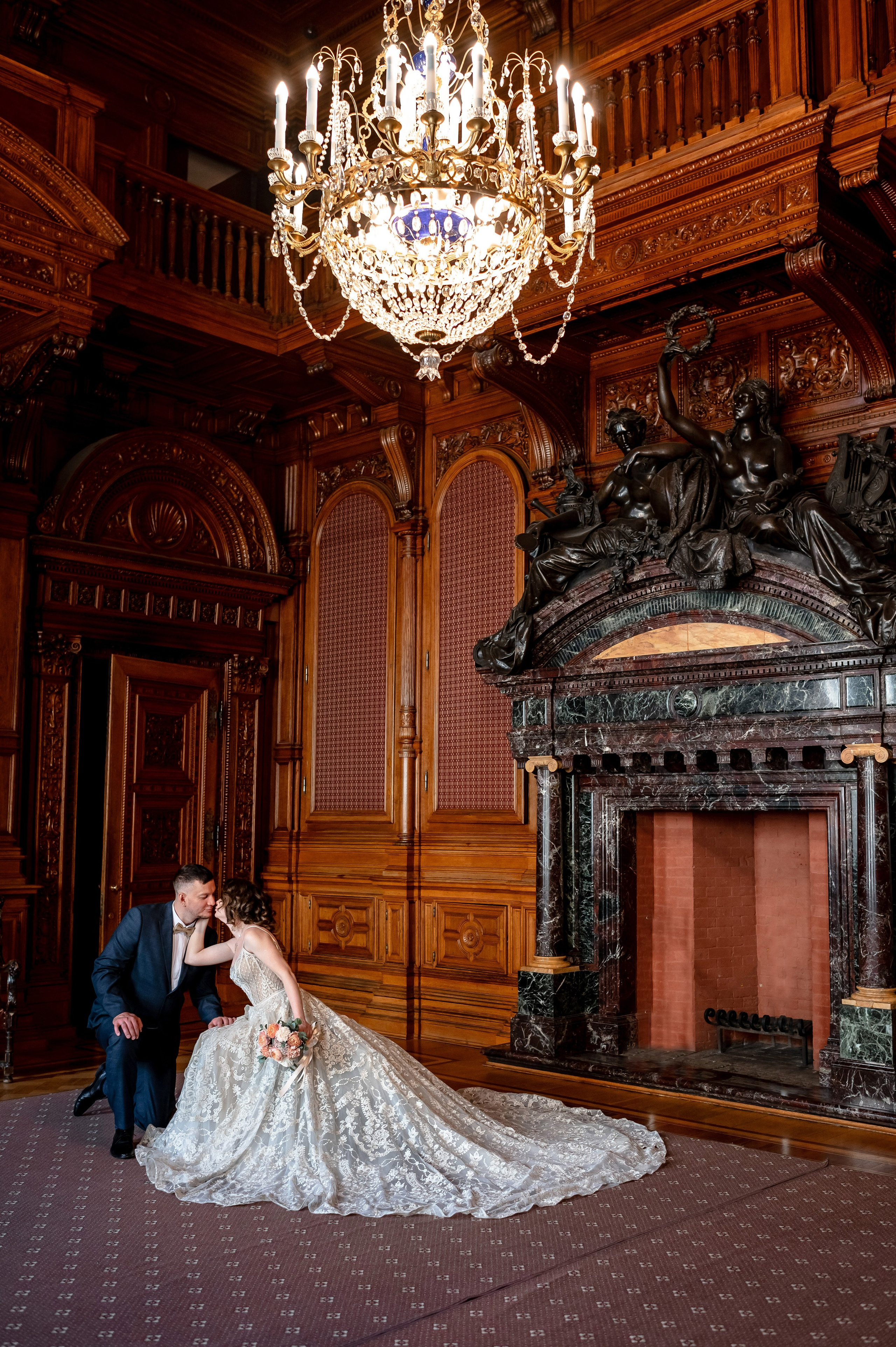 Елена и Дмитрий (свадебная фотосессия в Доме Архитектора — особняке Половцова). Портретный, семейный и свадебный фотограф в Санкт-Петербурге и в Пушкине Ширяев Денис