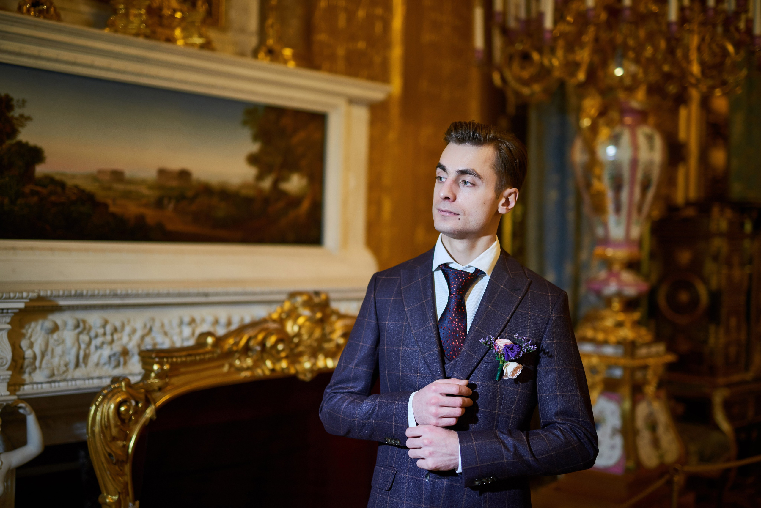 Илона и Андрей (фотосессия в ночном Эрмитаже). Портретный, семейный и свадебный фотограф в Санкт-Петербурге и в Пушкине Ширяев Денис