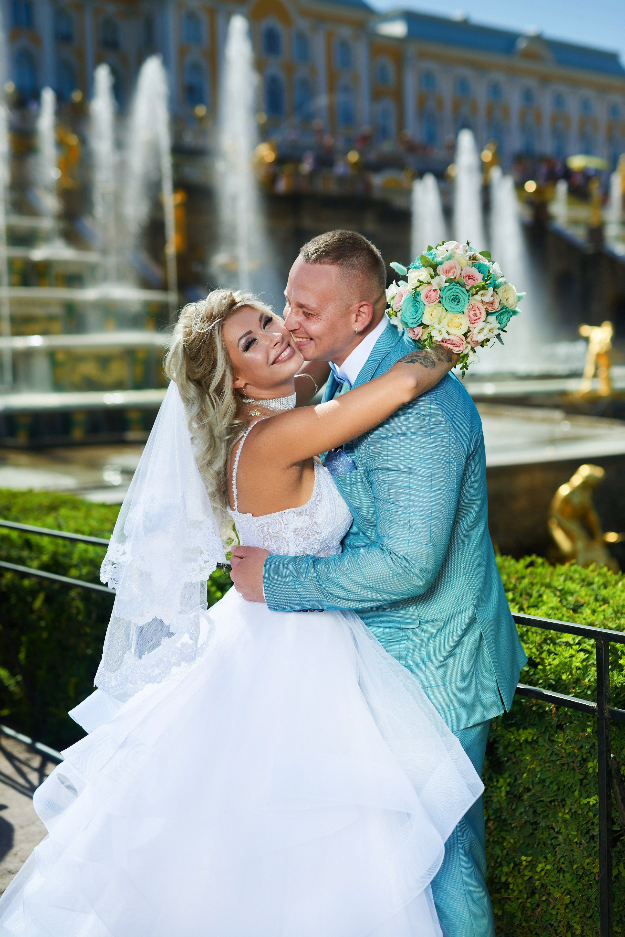 Свадебная прогулка в Петергофе. Портретный, семейный и свадебный фотограф в Санкт-Петербурге и в Пушкине Ширяев Денис