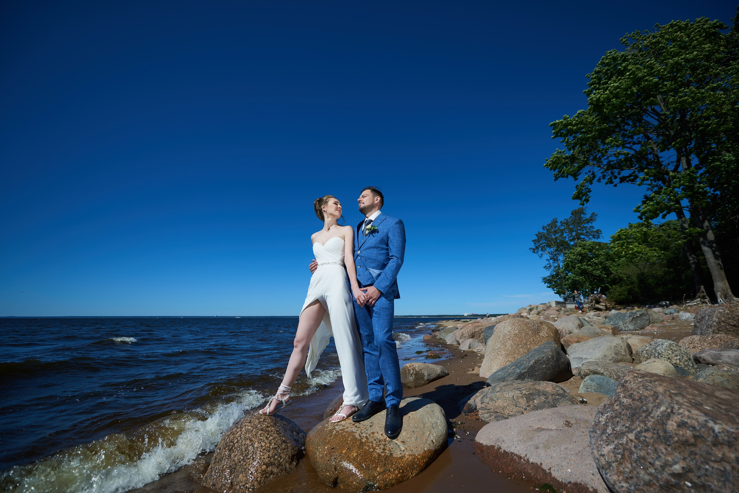 Александра и Вячеслав (фотосессия на берегу Финского залива в парке Дубки в Сестрорецке). Портретный, семейный и свадебный фотограф в Санкт-Петербурге и в Пушкине Ширяев Денис