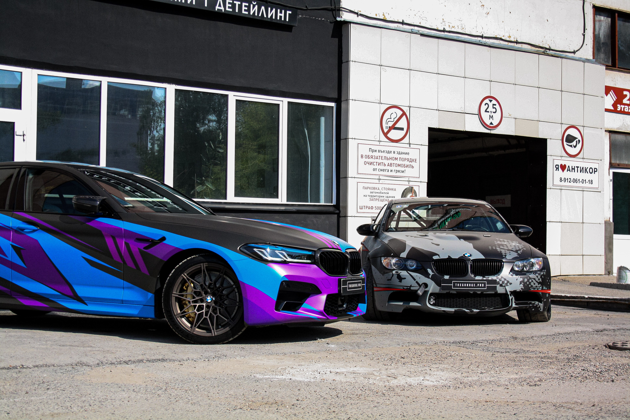 Винилография на BMW M5 F90. Студия дизайна и оклейки авто Barmaley Design