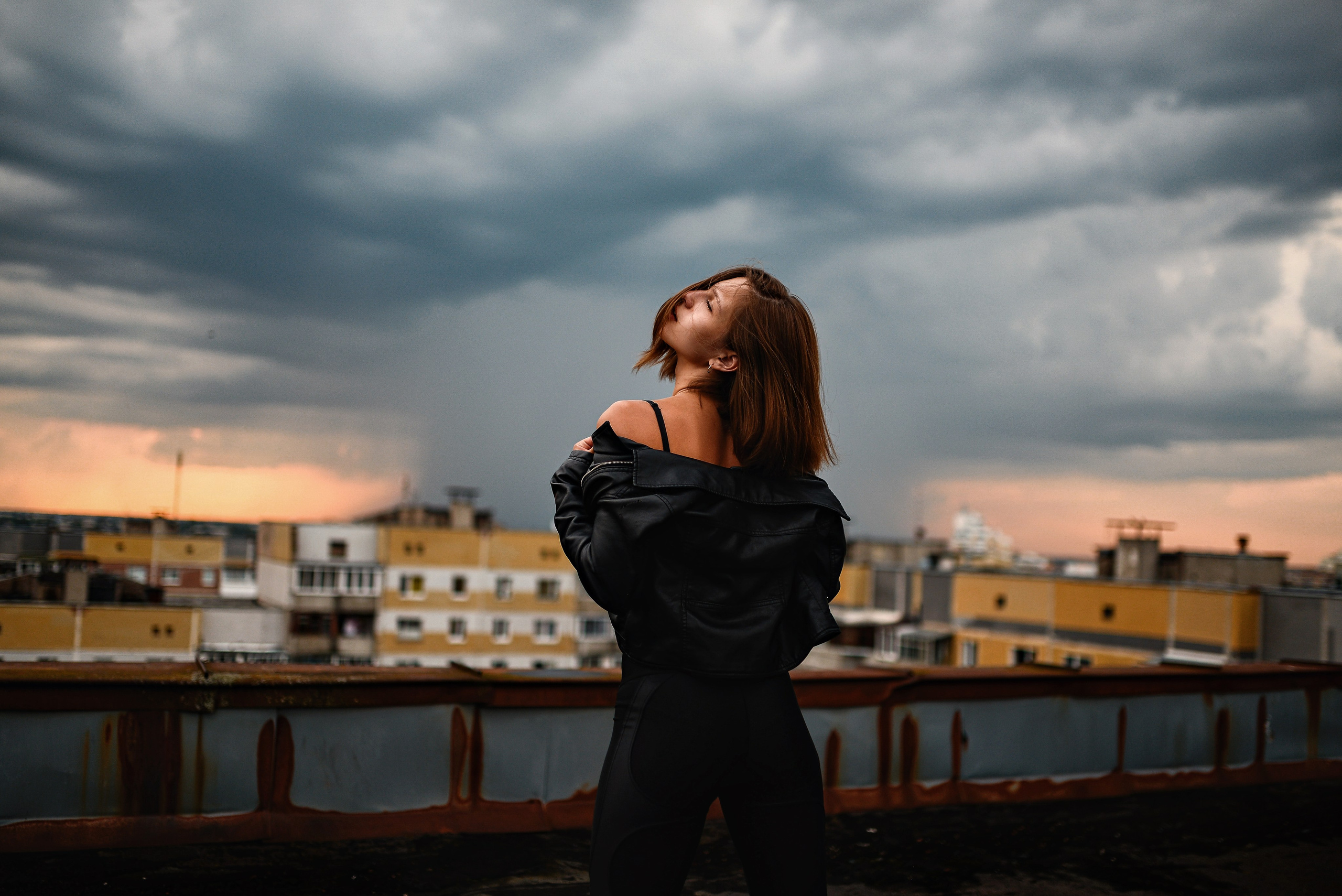 Фотосессия на крыше дома. Фотограф в Витебске Сергей Томашев