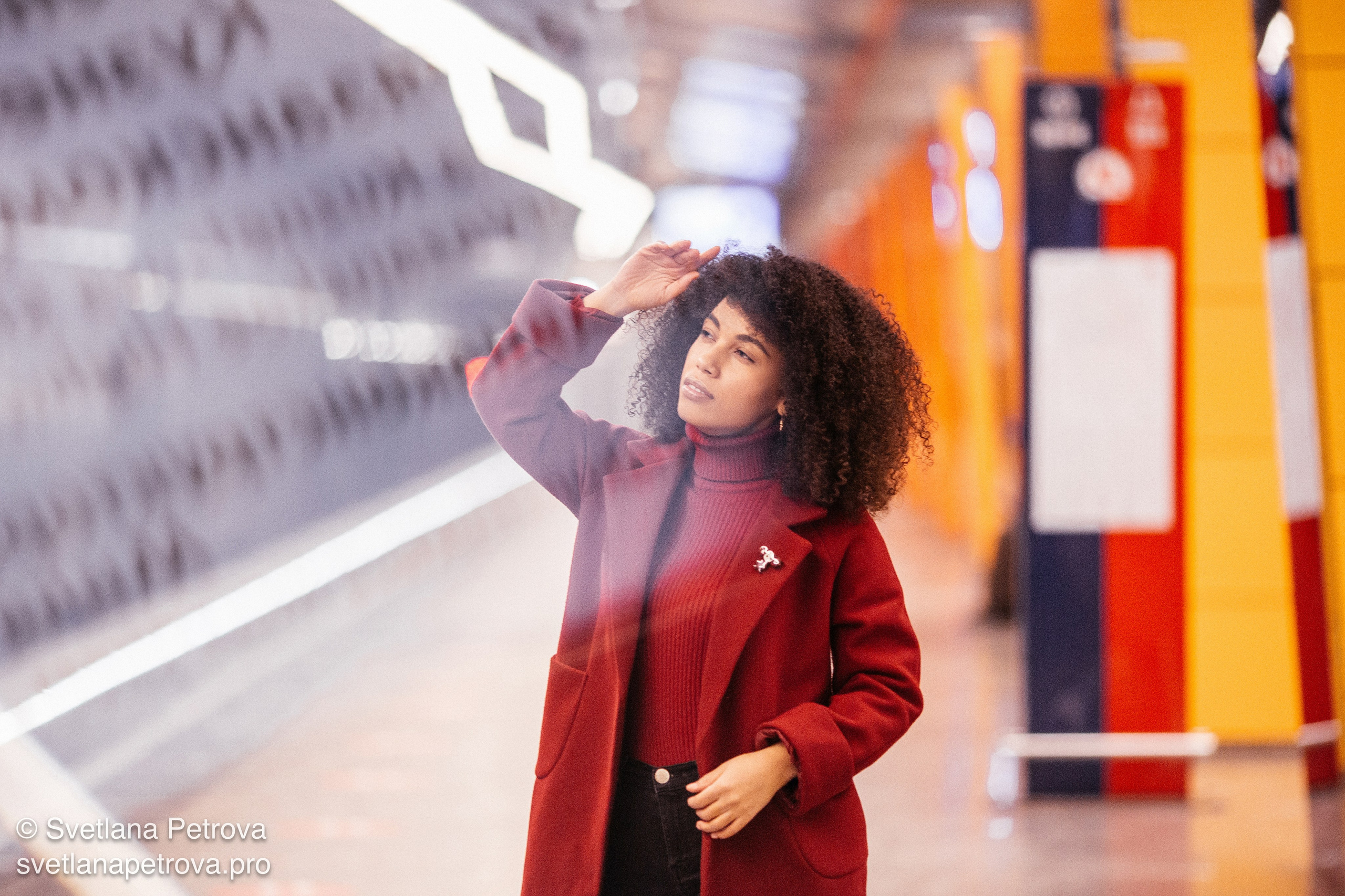 Индивидуальная съёмка в метро. Зима 2021. Фотограф Светлана Петрова