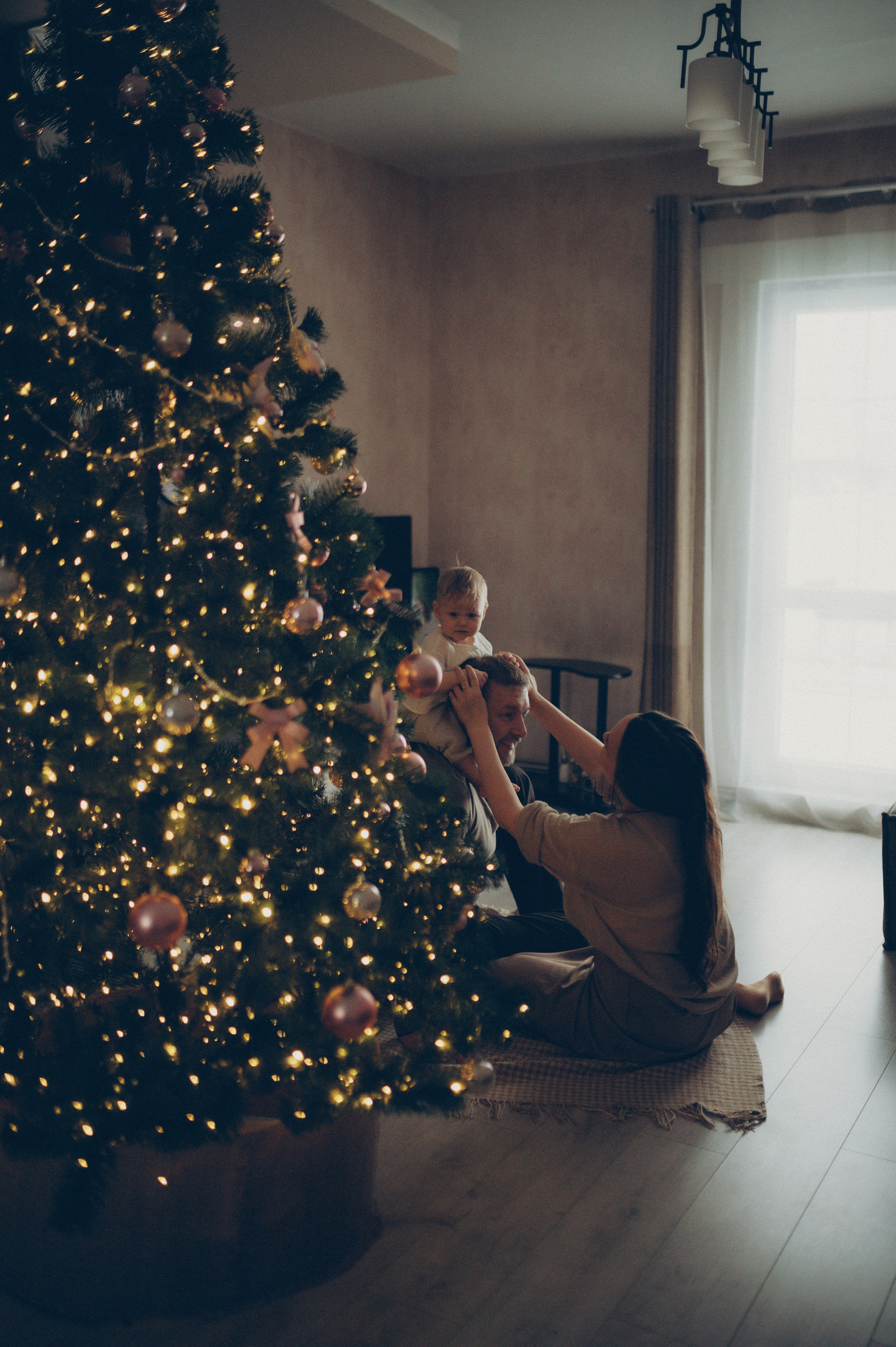 Лева, Жанна и Владимир (новогодняя домашняя). Фотограф, г. Лесной Свердловской области