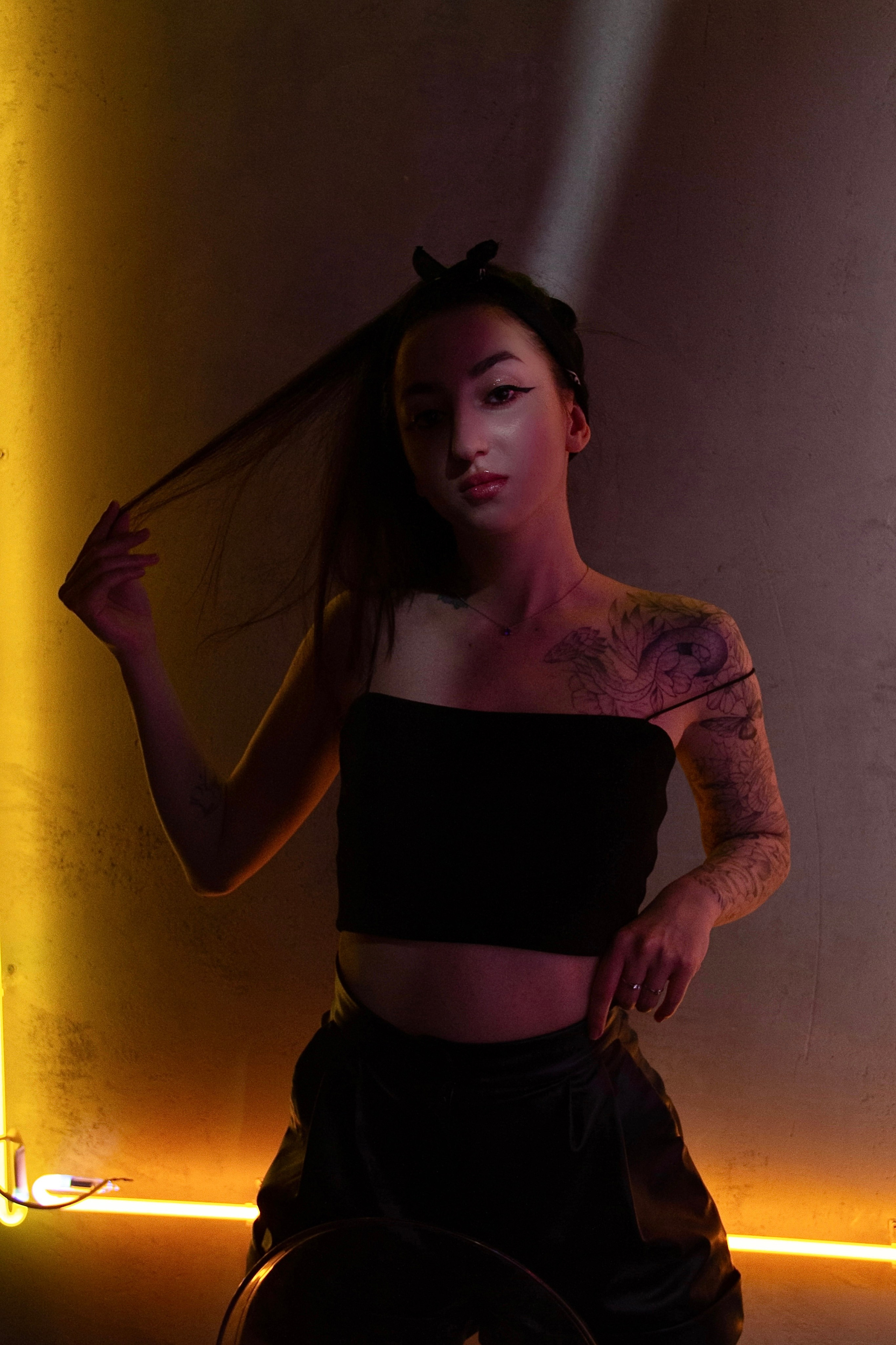 Neon girl. Фотограф Анастасия Абрамова