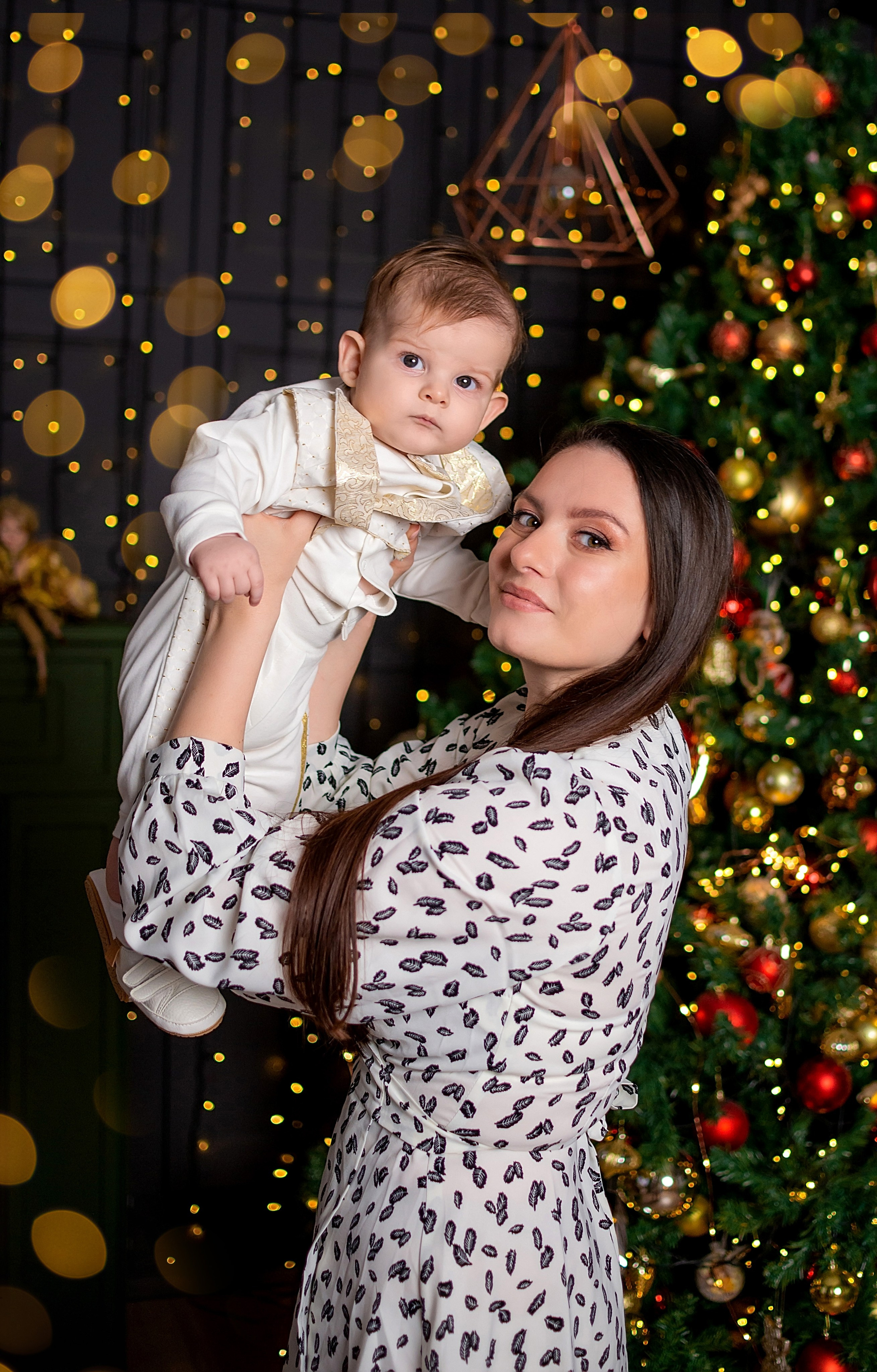 Новогодняя семейная фотосессия в Краснодаре 2023-2024. Фотограф новорожденных Краснодар Малышенко Надежда