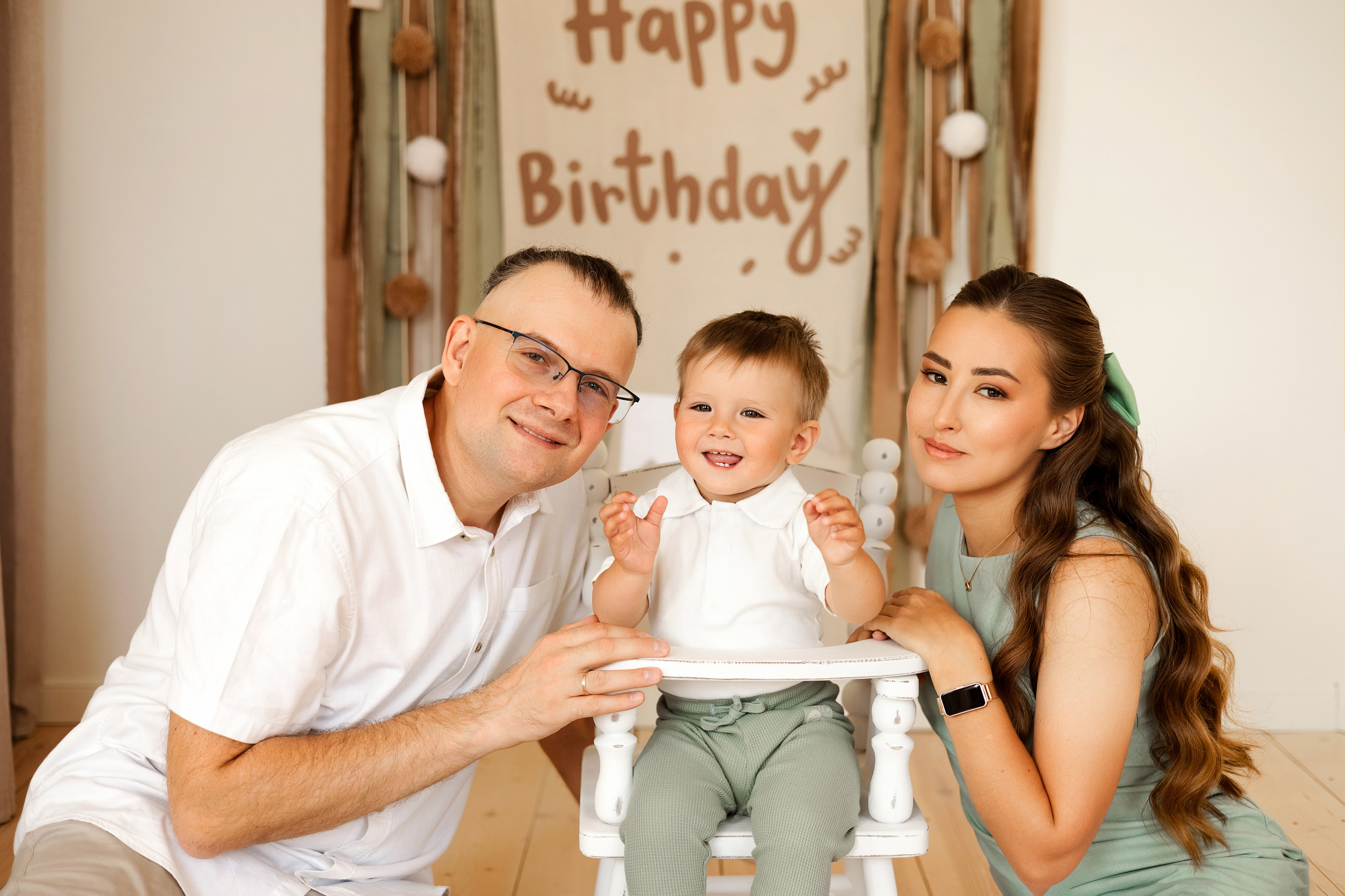 Съемка годовасия в студии Молоко. Семейный фотограф в Екатеринбурге Маргарита Курносова