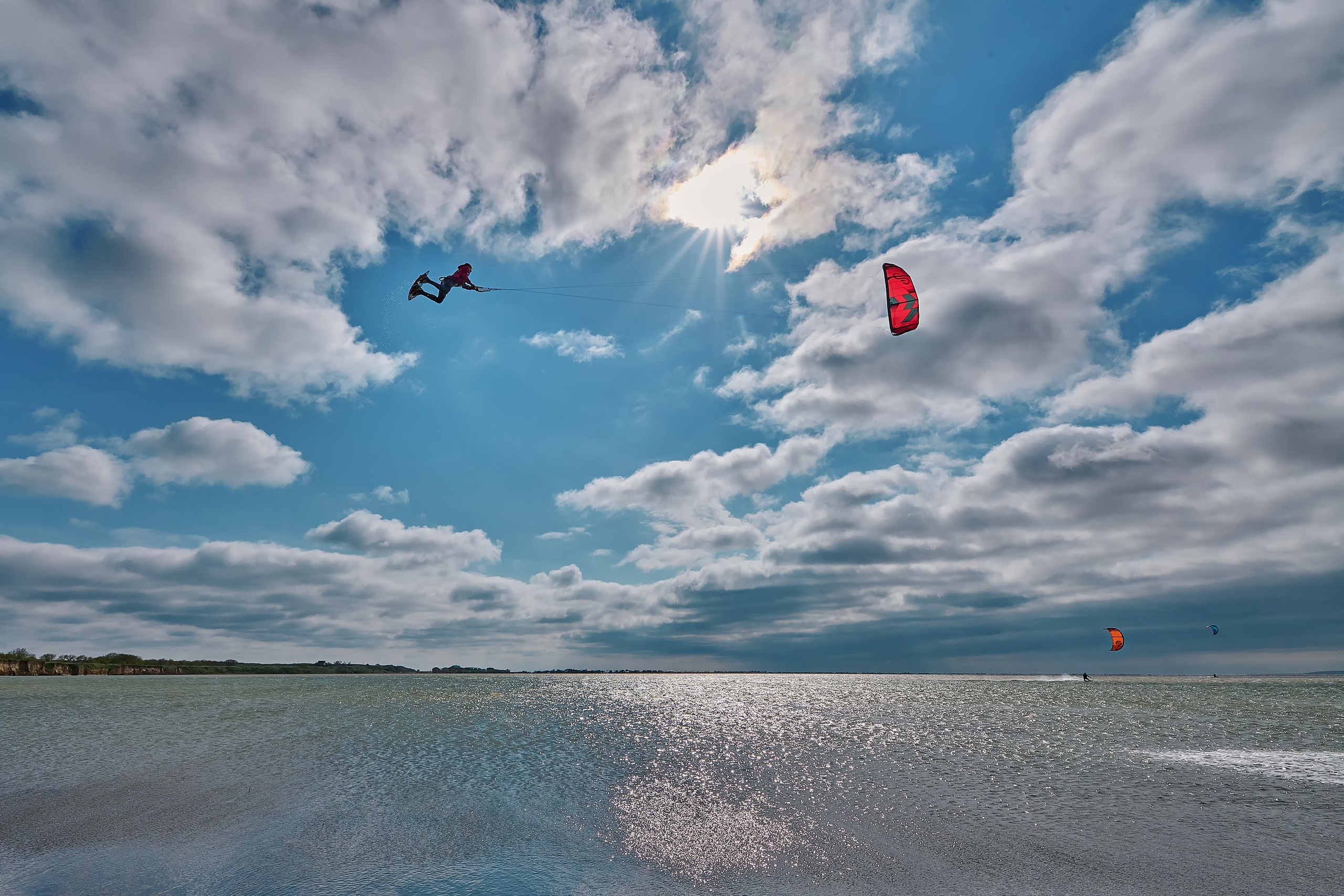 коса Голенькая, станица Благовещенская, Бугазский лиман, кайтинг, кайт-луп 