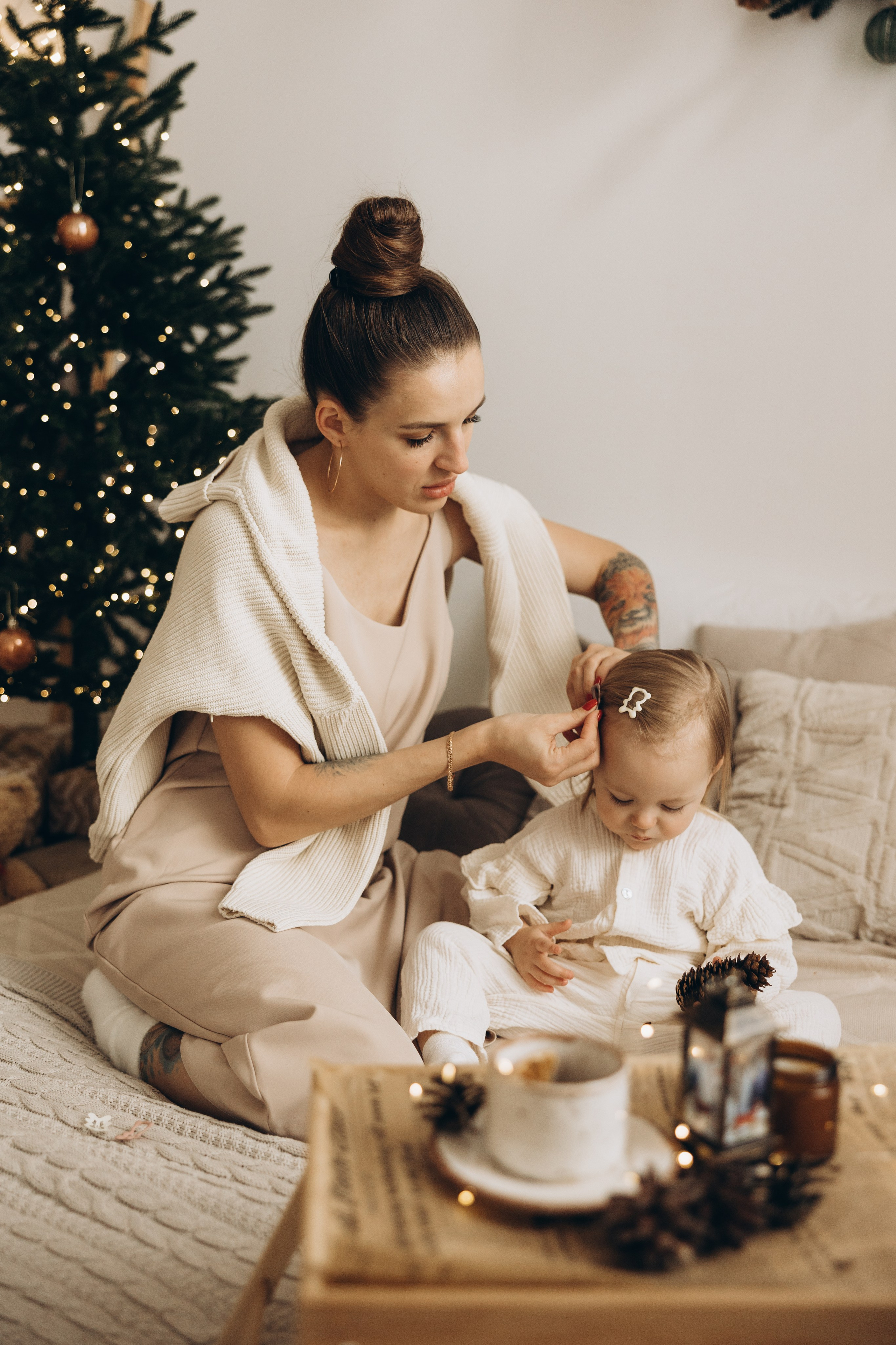 Ольга и Мирослава НГ. Семейный фотограф в Москве Виктория Ястребинская