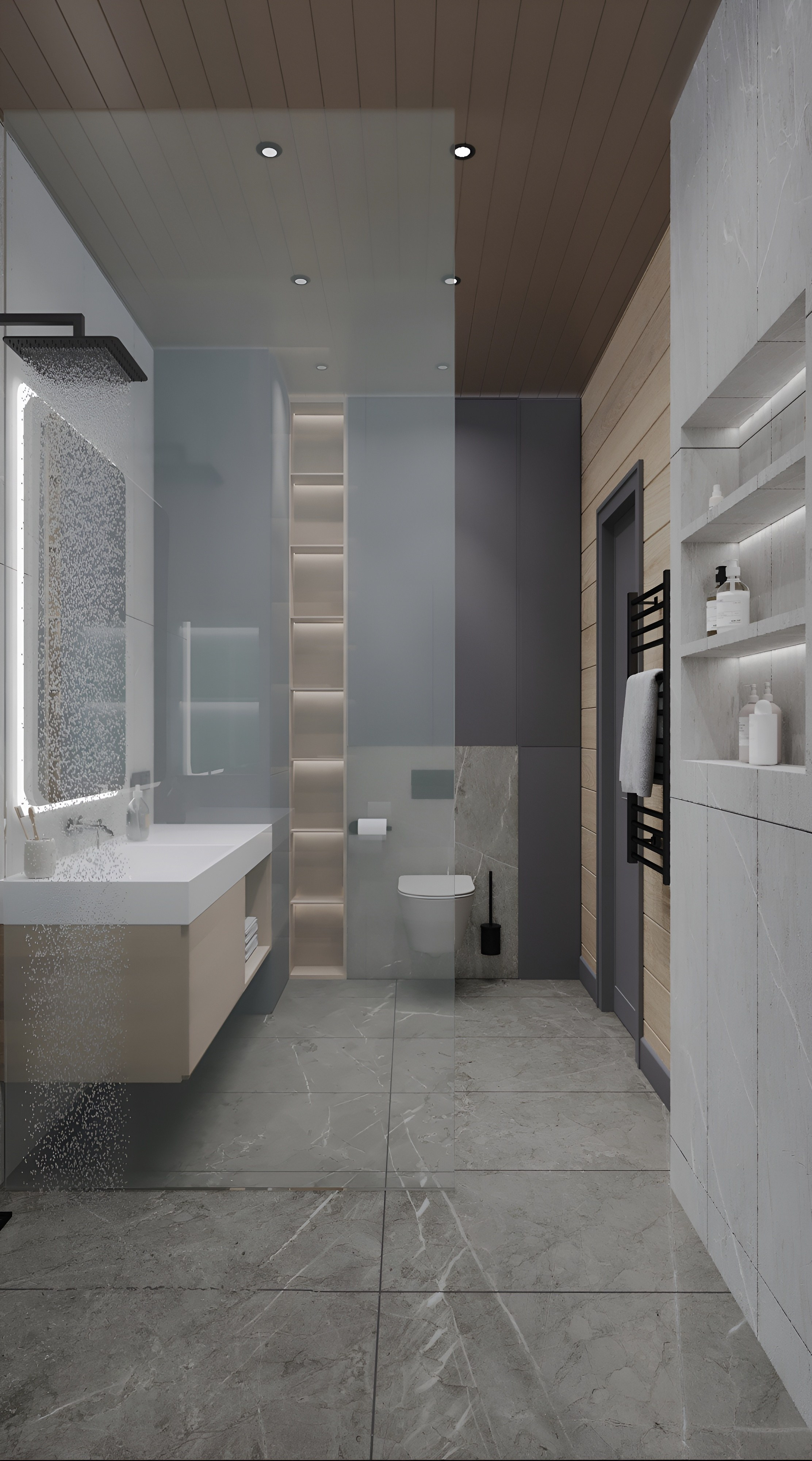 Сан узел. 3D Визуализация интерьеров жилых и коммерческих помещений